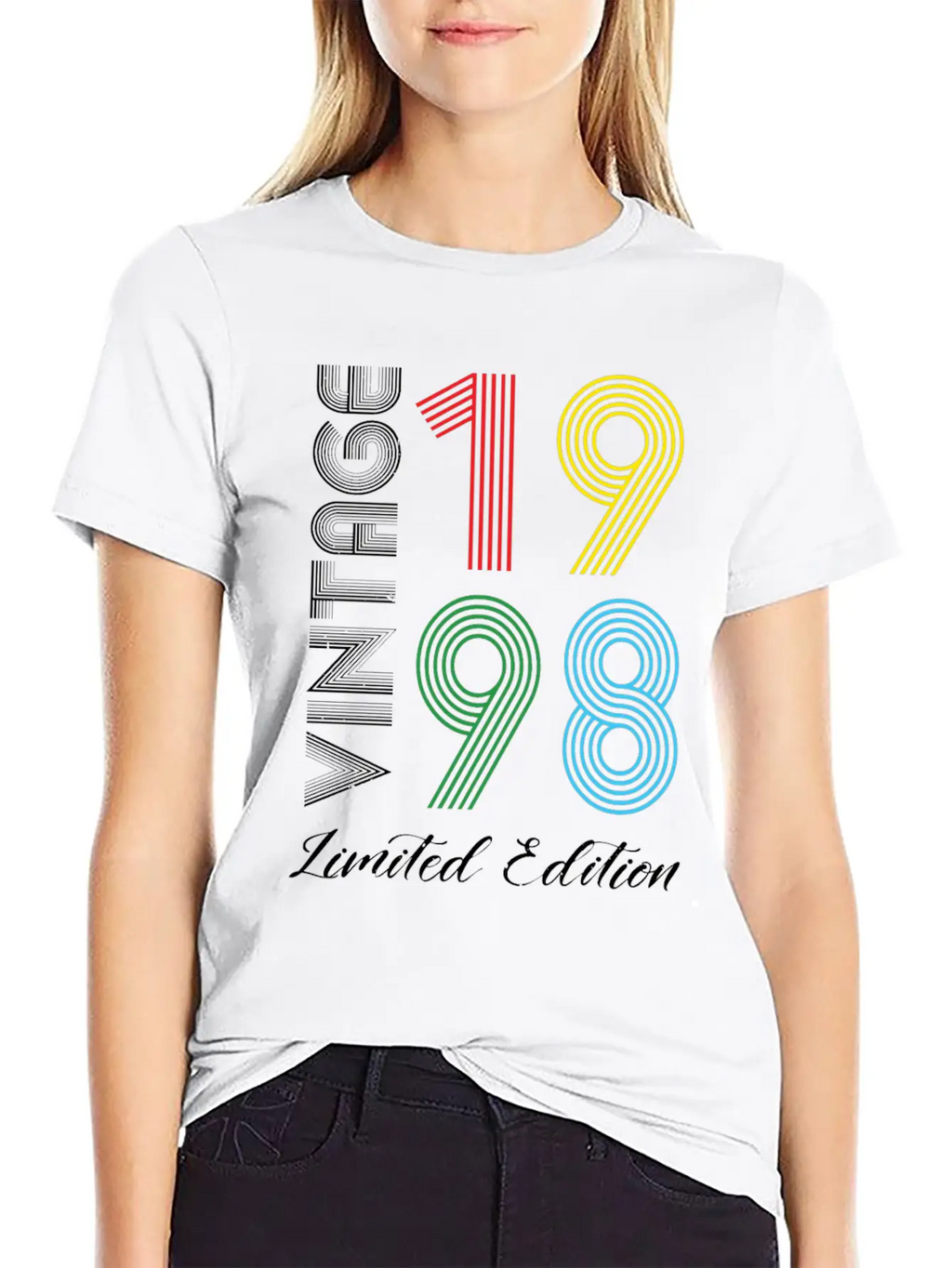 Vintage 1998 Vintage Birthday Retro Vintage Basic Graphic T-Shirt – Daily Comfort In Soft Cotton