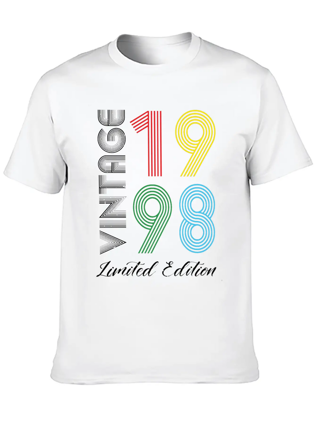 Vintage 1998 Vintage Birthday Retro Vintage Basic Graphic T-Shirt – Daily Comfort In Soft Cotton