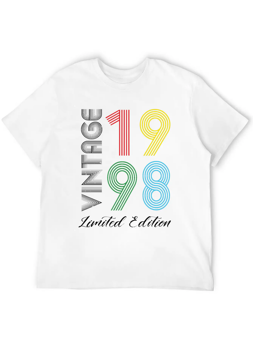 Vintage 1998 Vintage Birthday Retro Vintage Basic Graphic T-Shirt – Daily Comfort In Soft Cotton