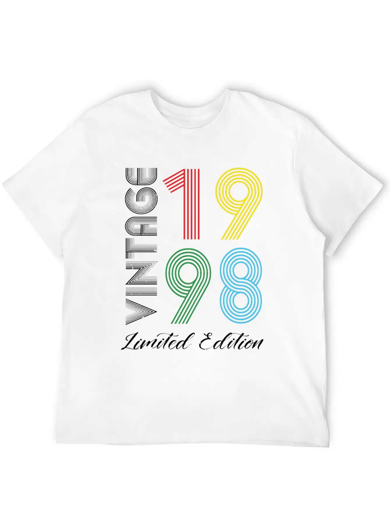 Vintage 1998 Vintage Birthday Retro Vintage Basic Graphic T-Shirt – Daily Comfort In Soft Cotton