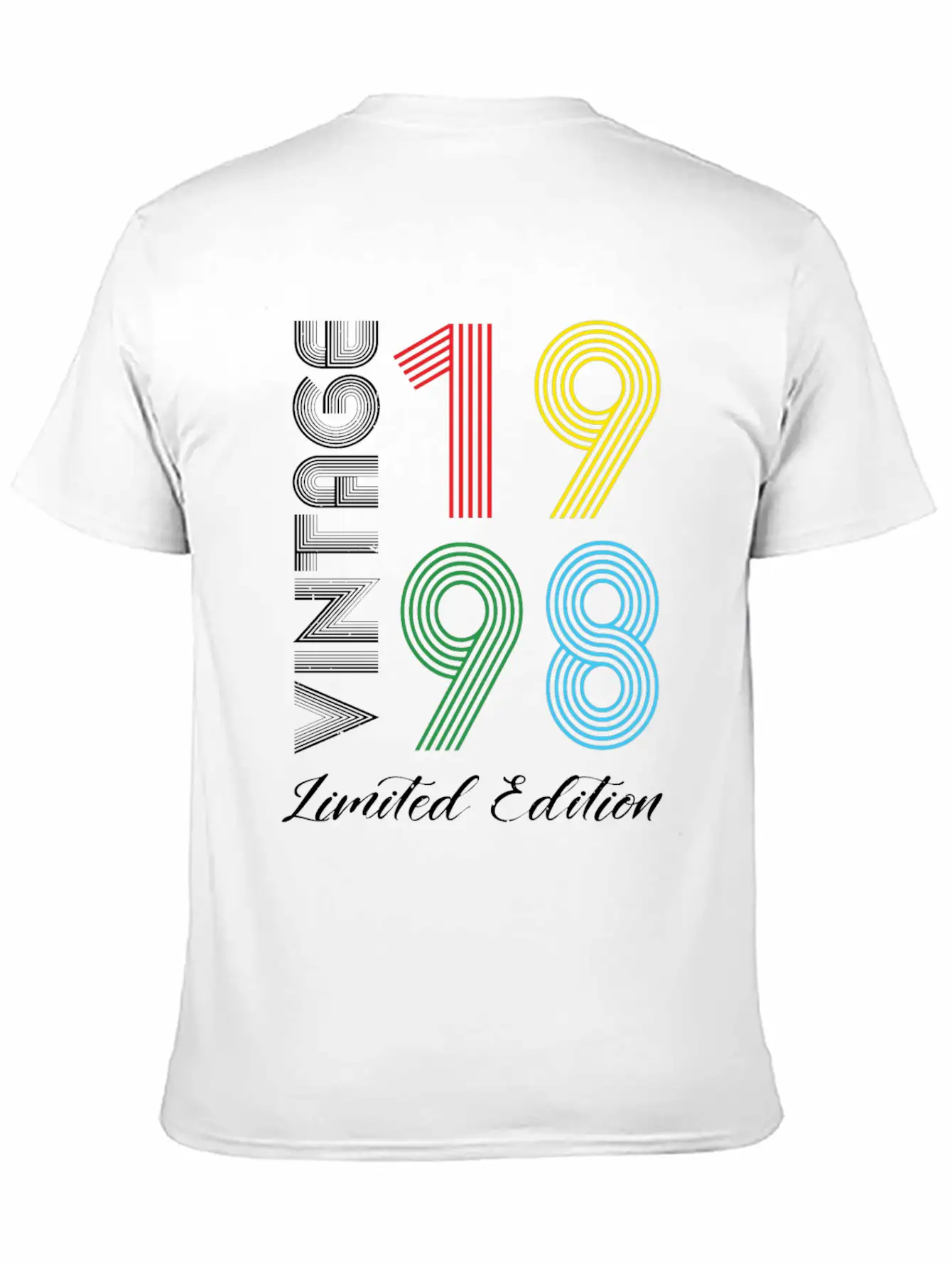 Vintage 1998 Vintage Birthday Retro Vintage Basic Graphic T-Shirt – Daily Comfort In Soft Cotton