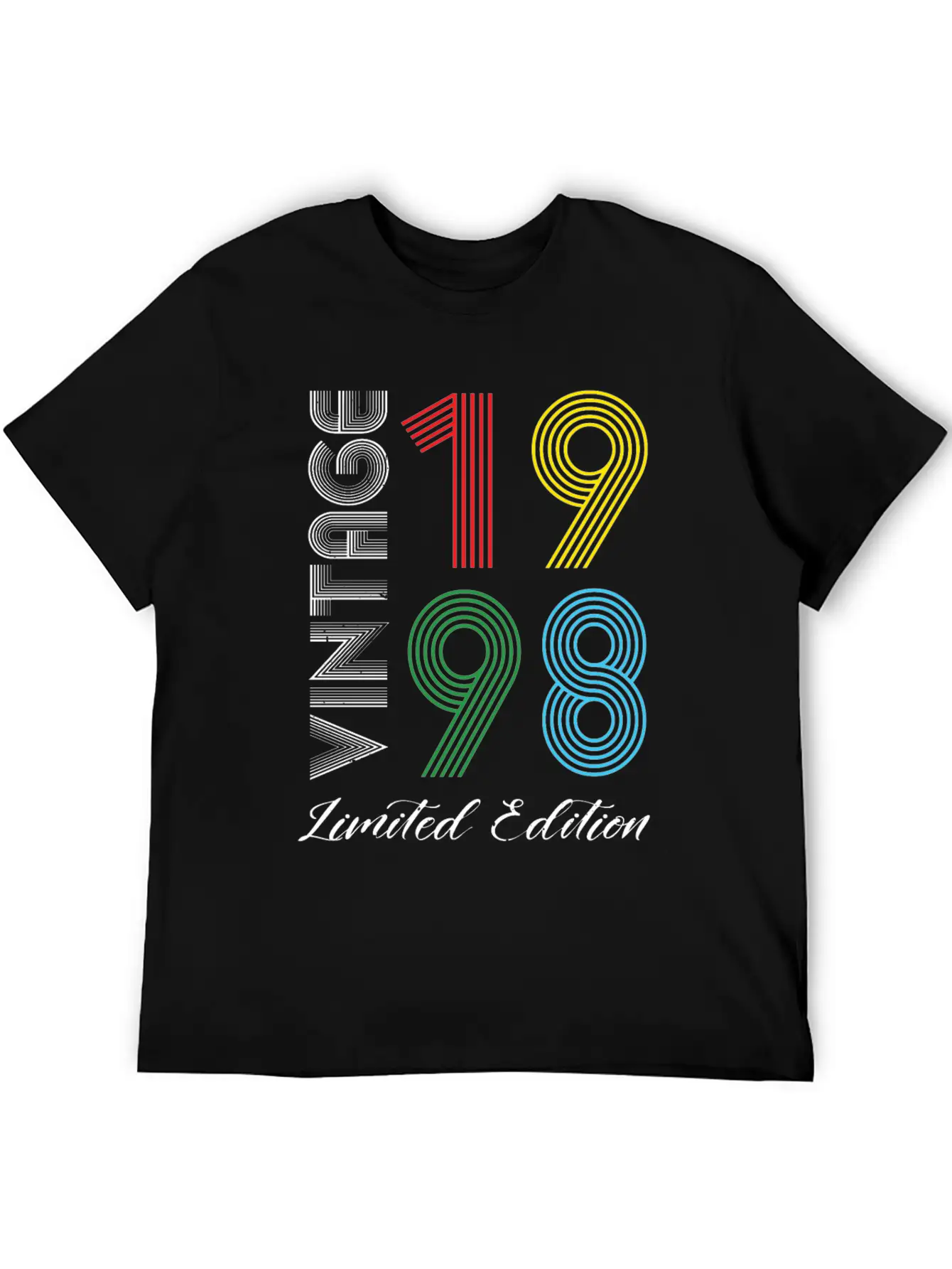 Vintage 1998 Vintage Birthday Retro Vintage Basic Graphic T-Shirt – Daily Comfort In Soft Cotton