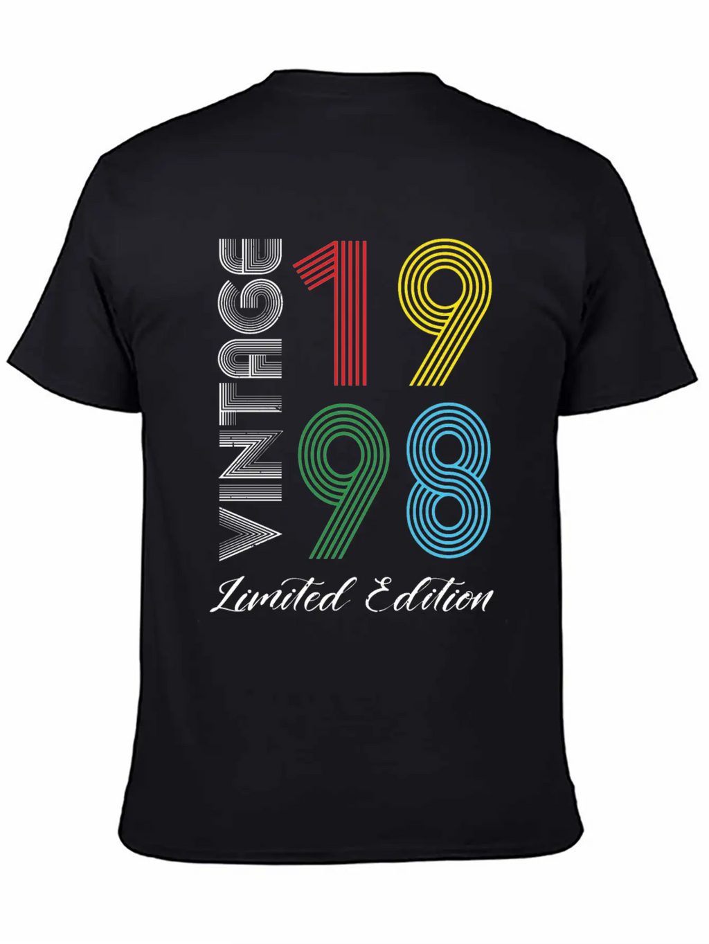 Vintage 1998 Vintage Birthday Retro Vintage Basic Graphic T-Shirt – Daily Comfort In Soft Cotton