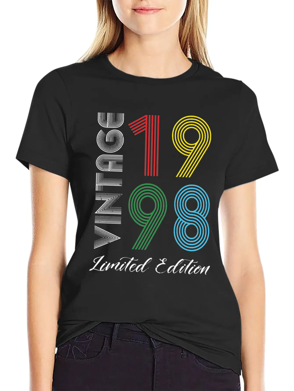 Vintage 1998 Vintage Birthday Retro Vintage Basic Graphic T-Shirt – Daily Comfort In Soft Cotton