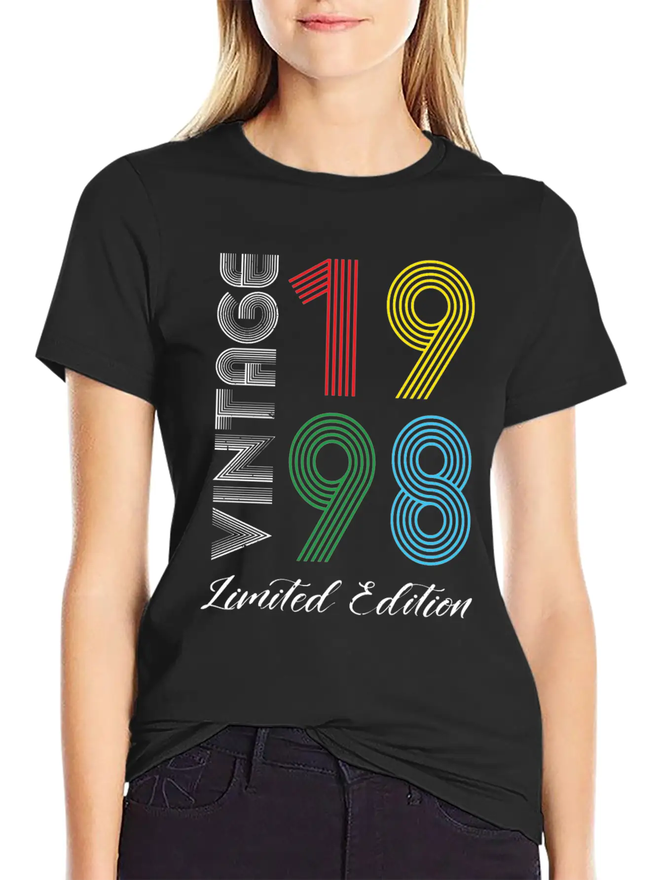 Vintage 1998 Vintage Birthday Retro Vintage Basic Graphic T-Shirt – Daily Comfort In Soft Cotton
