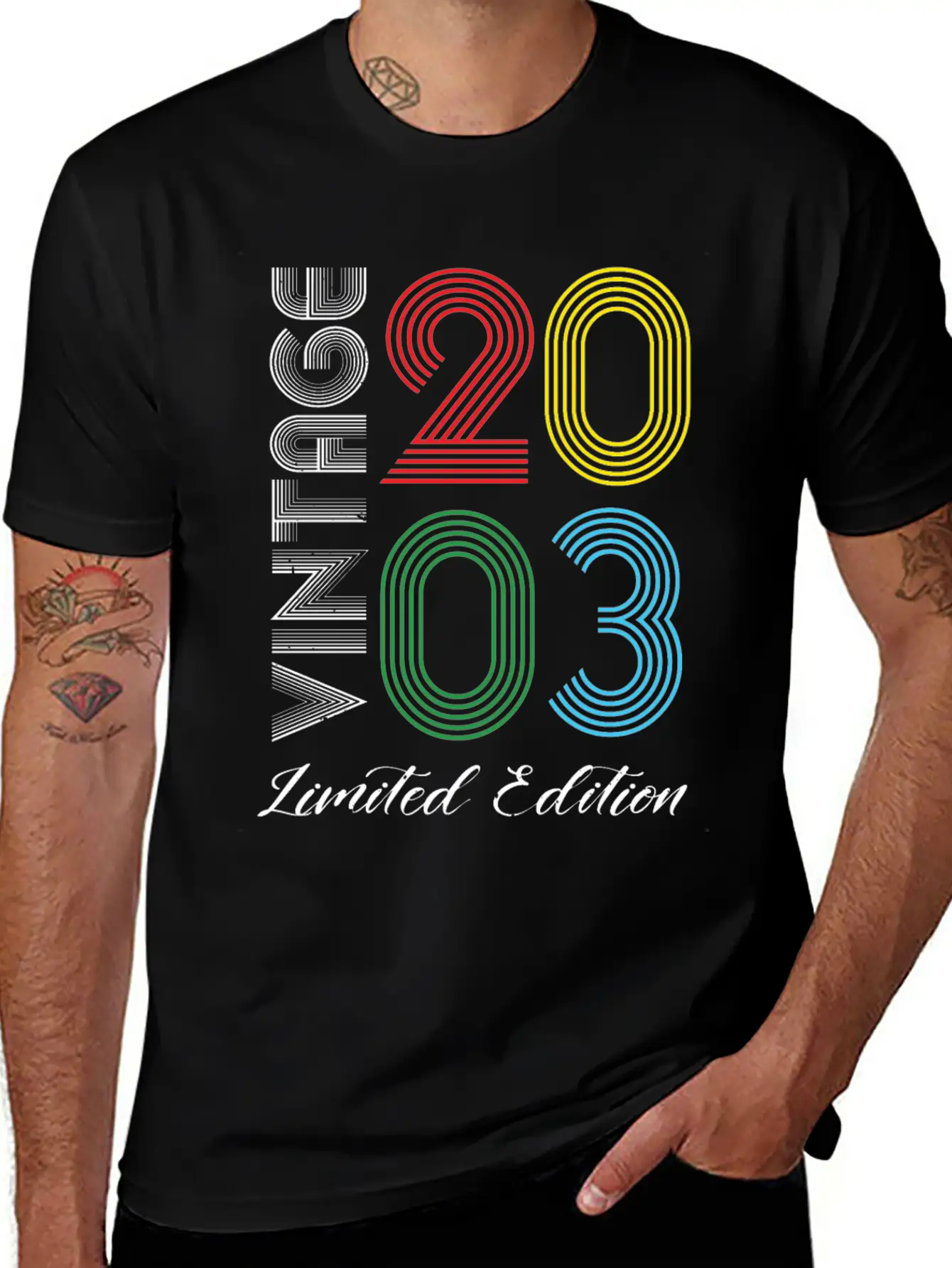 Vintage 2003 Vintage Birthday Retro Vintage Stylish Everyday T-Shirt – Unisex Basic Cotton Tee