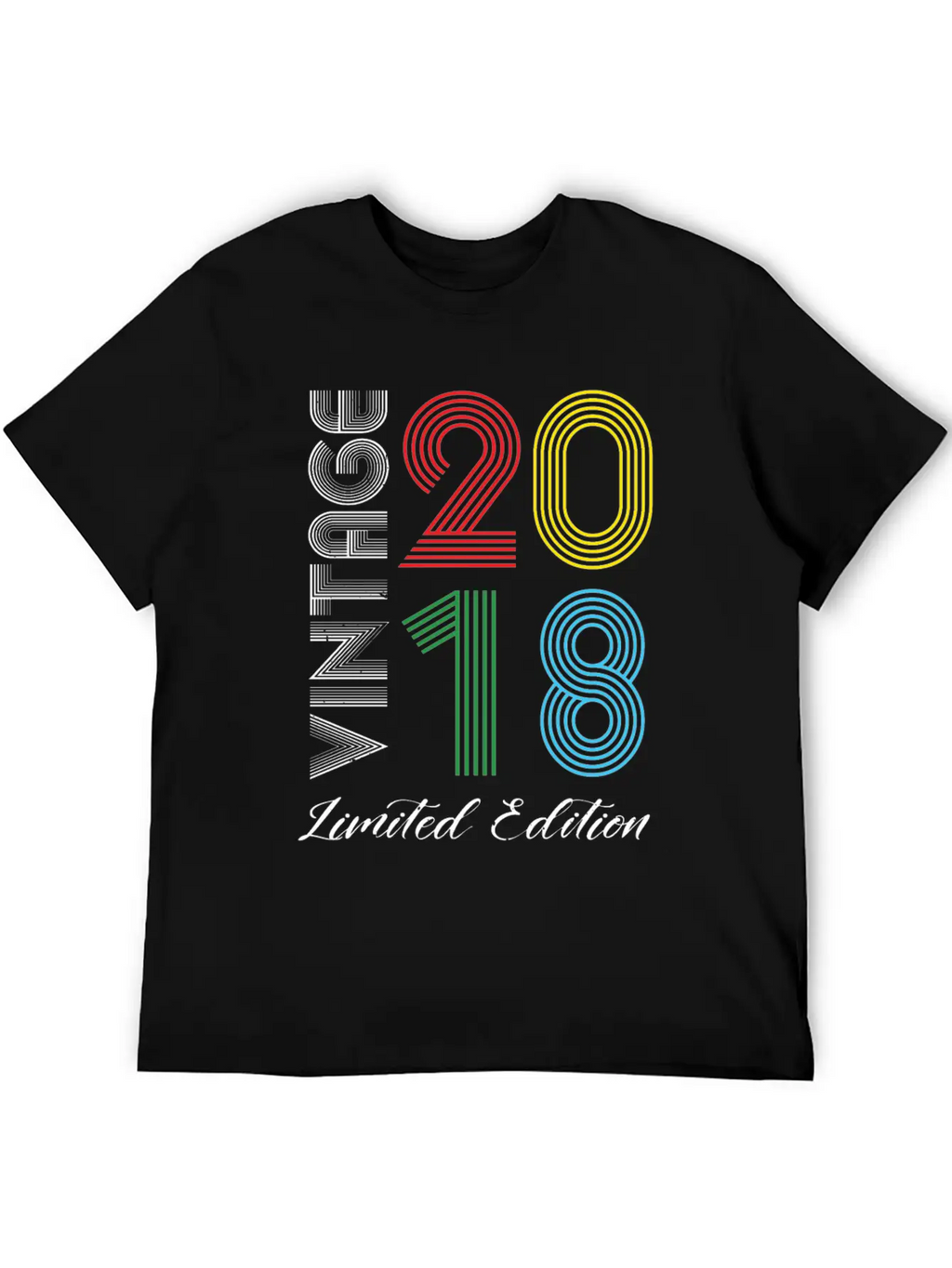 Vintage 2018 Vintage Birthday Retro Vintage Unisex Casual T-Shirt – Clean Design For Daily Comfort