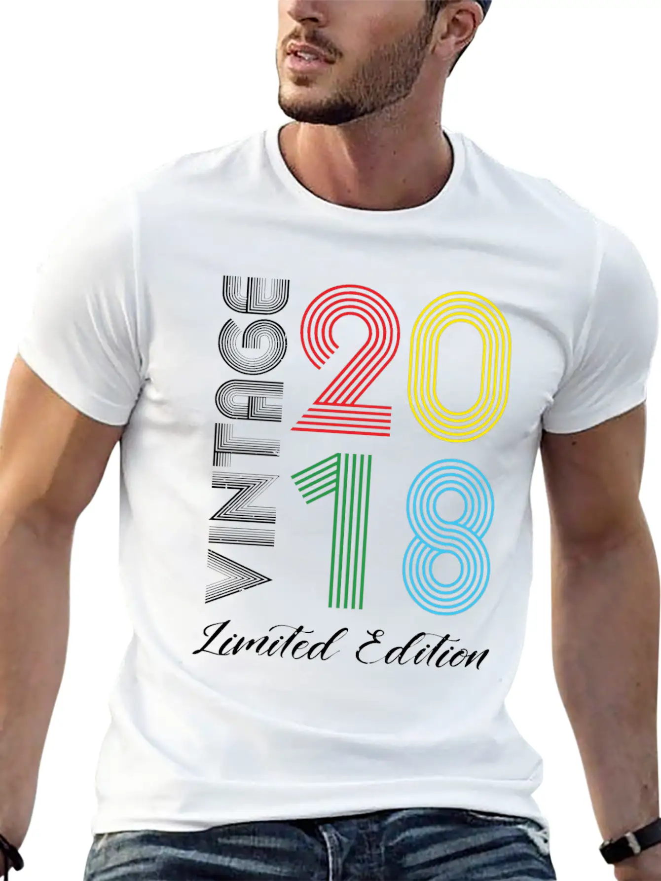 Vintage 2018 Vintage Birthday Retro Vintage Unisex Casual T-Shirt – Clean Design For Daily Comfort