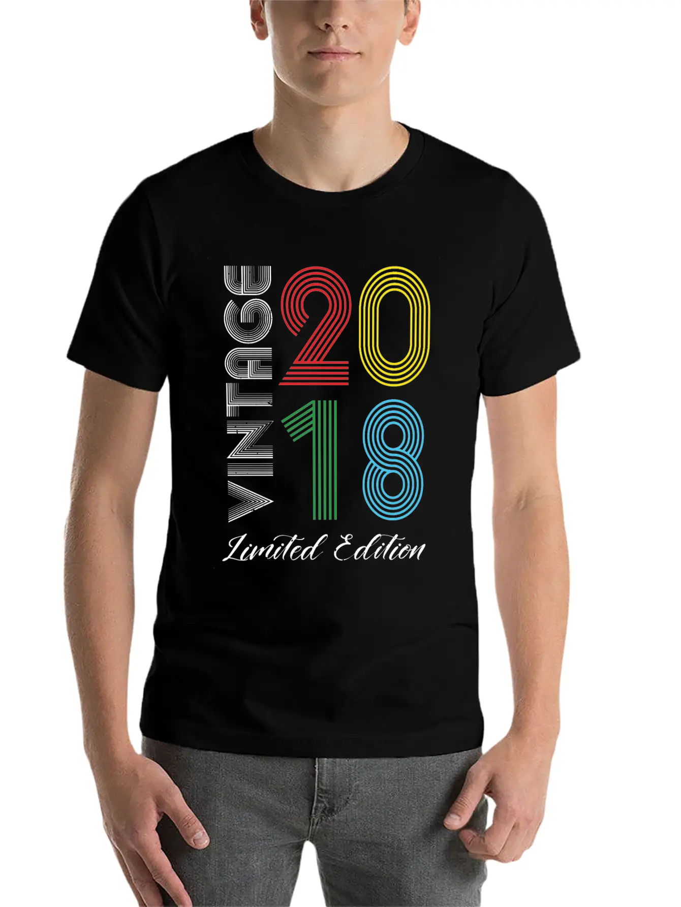 Vintage 2018 Vintage Birthday Retro Vintage Unisex Casual T-Shirt – Clean Design For Daily Comfort