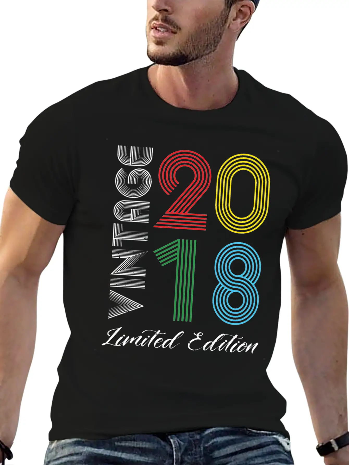 Vintage 2018 Vintage Birthday Retro Vintage Unisex Casual T-Shirt – Clean Design For Daily Comfort