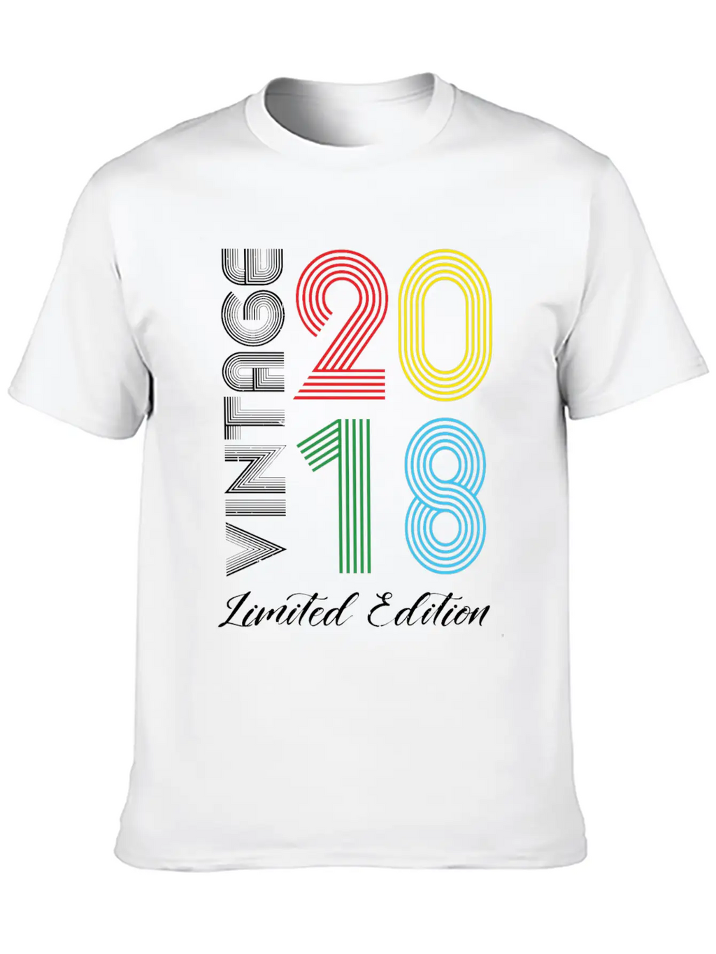 Vintage 2018 Vintage Birthday Retro Vintage Unisex Casual T-Shirt – Clean Design For Daily Comfort