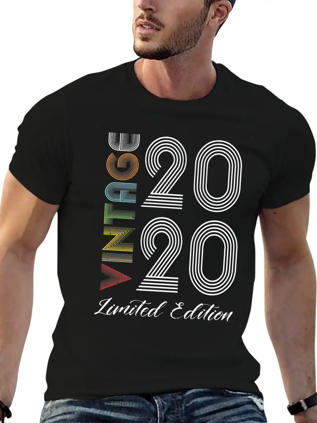 Vintage 2020 Vintage Birthday Retro Vintage Stylish Everyday T-Shirt – Unisex Basic Cotton Tee