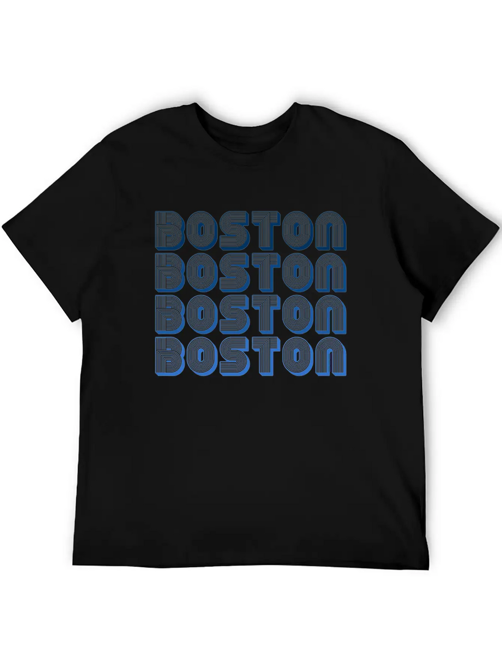 Vintage Boston Typography Relaxed Everyday Tee – Lightweight And Durable Cotton