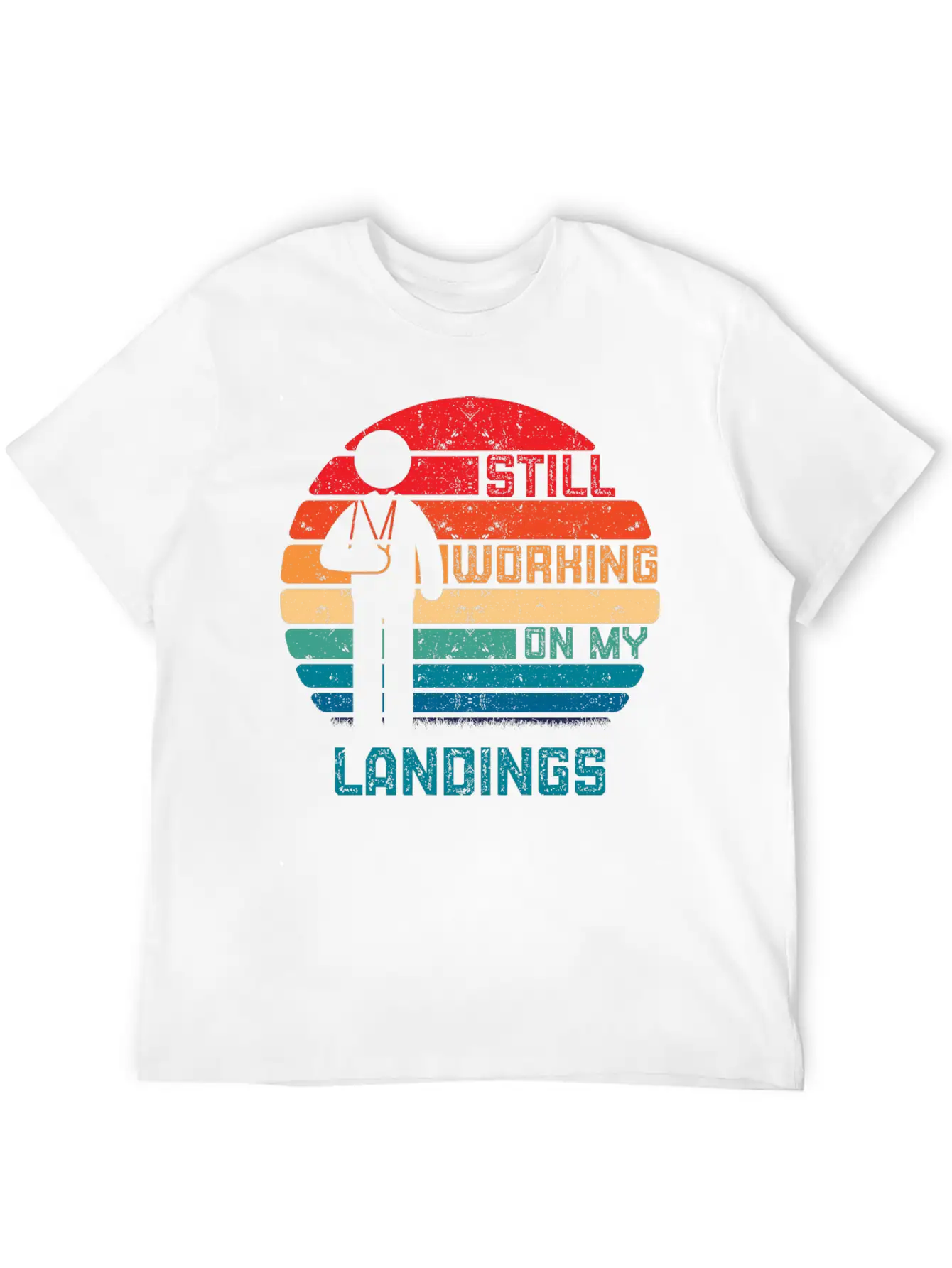 Vintage Broken Arm Kids Get Well Working On Landin Breathable Graphic T-Shirt – Perfect For Casual Days