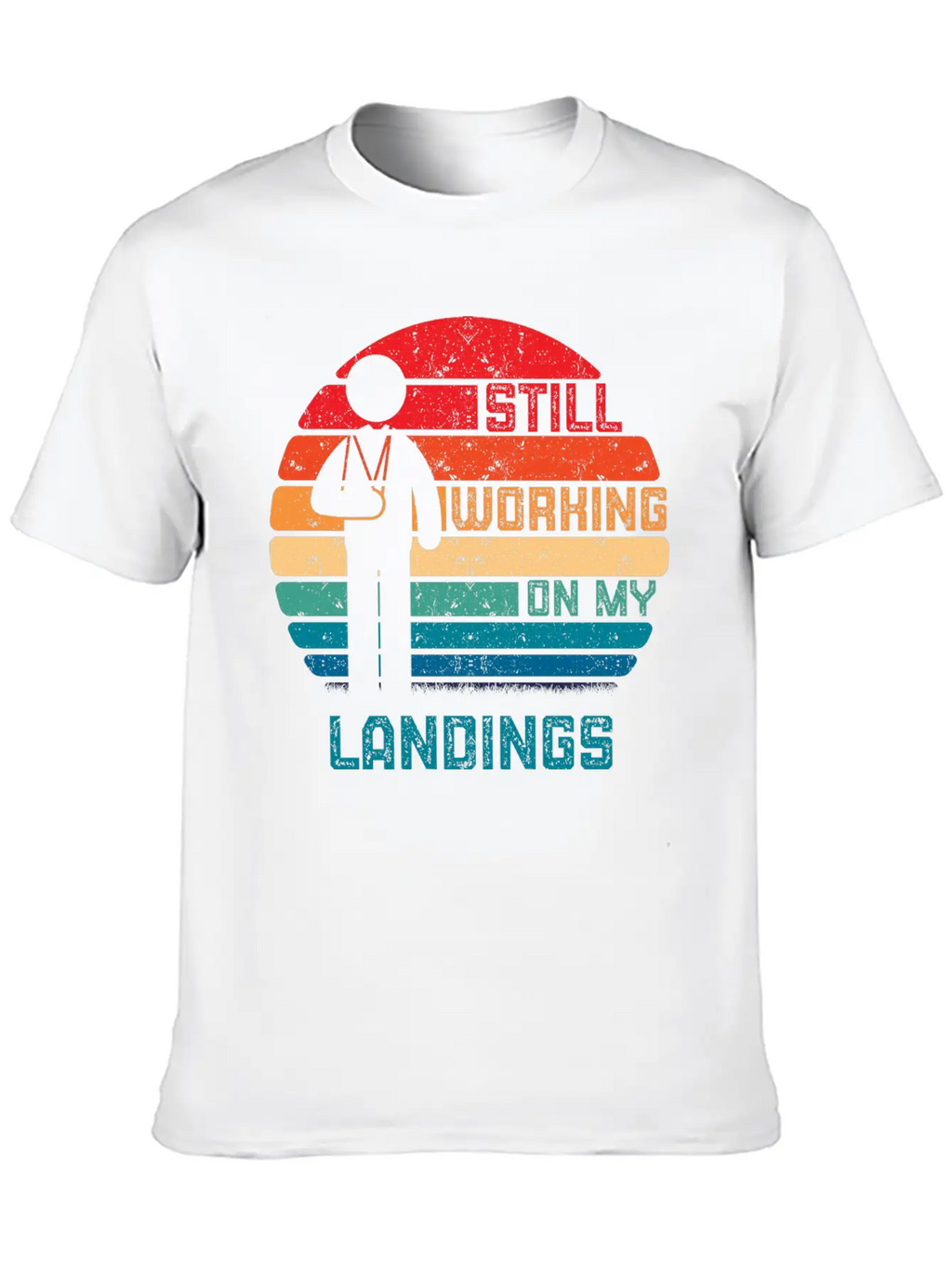 Vintage Broken Arm Kids Get Well Working On Landin Breathable Graphic T-Shirt – Perfect For Casual Days