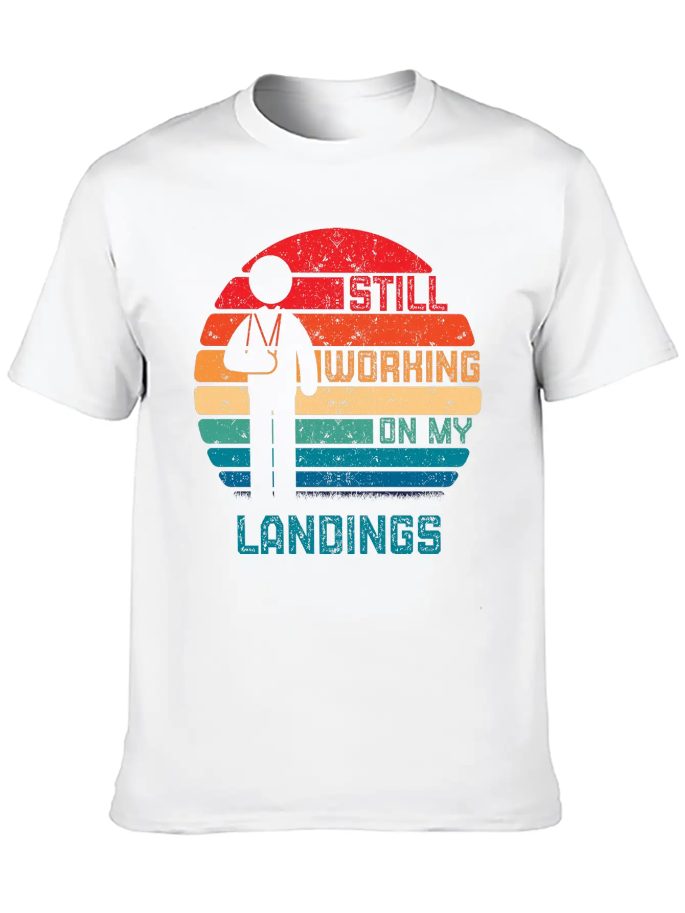 Vintage Broken Arm Kids Get Well Working On Landin Breathable Graphic T-Shirt – Perfect For Casual Days