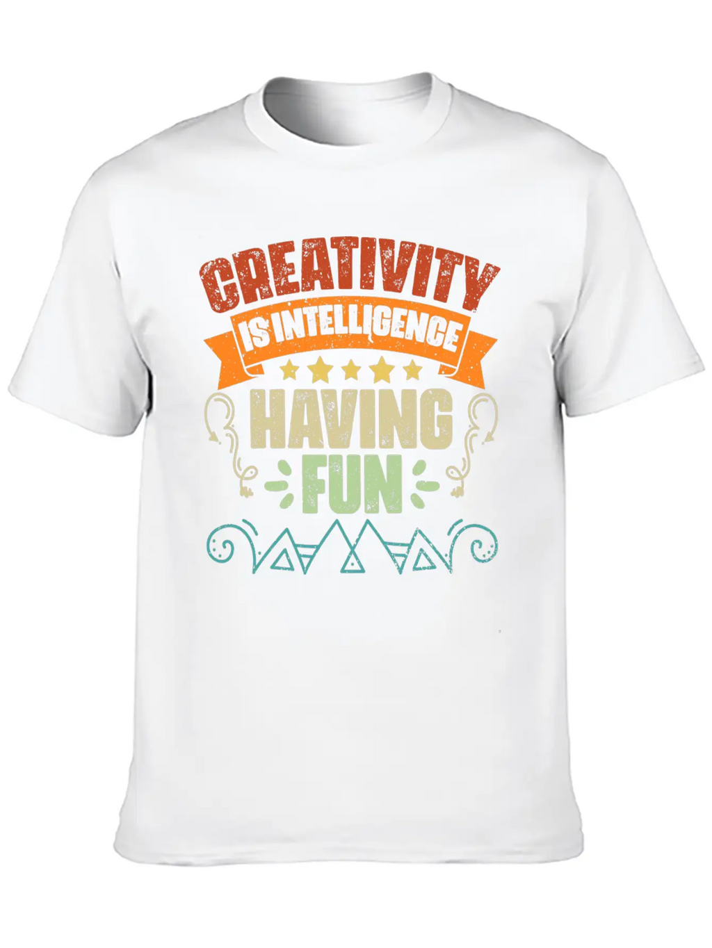 Vintage Creativity Is Intelligence Having Fun An Classic Cotton Tee – Unisex Comfort For Any Season