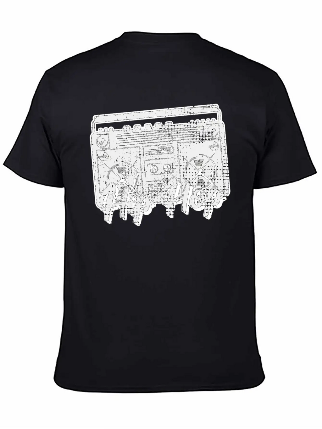 Vintage Music Player Relaxed Everyday Tee – Lightweight And Durable Cotton