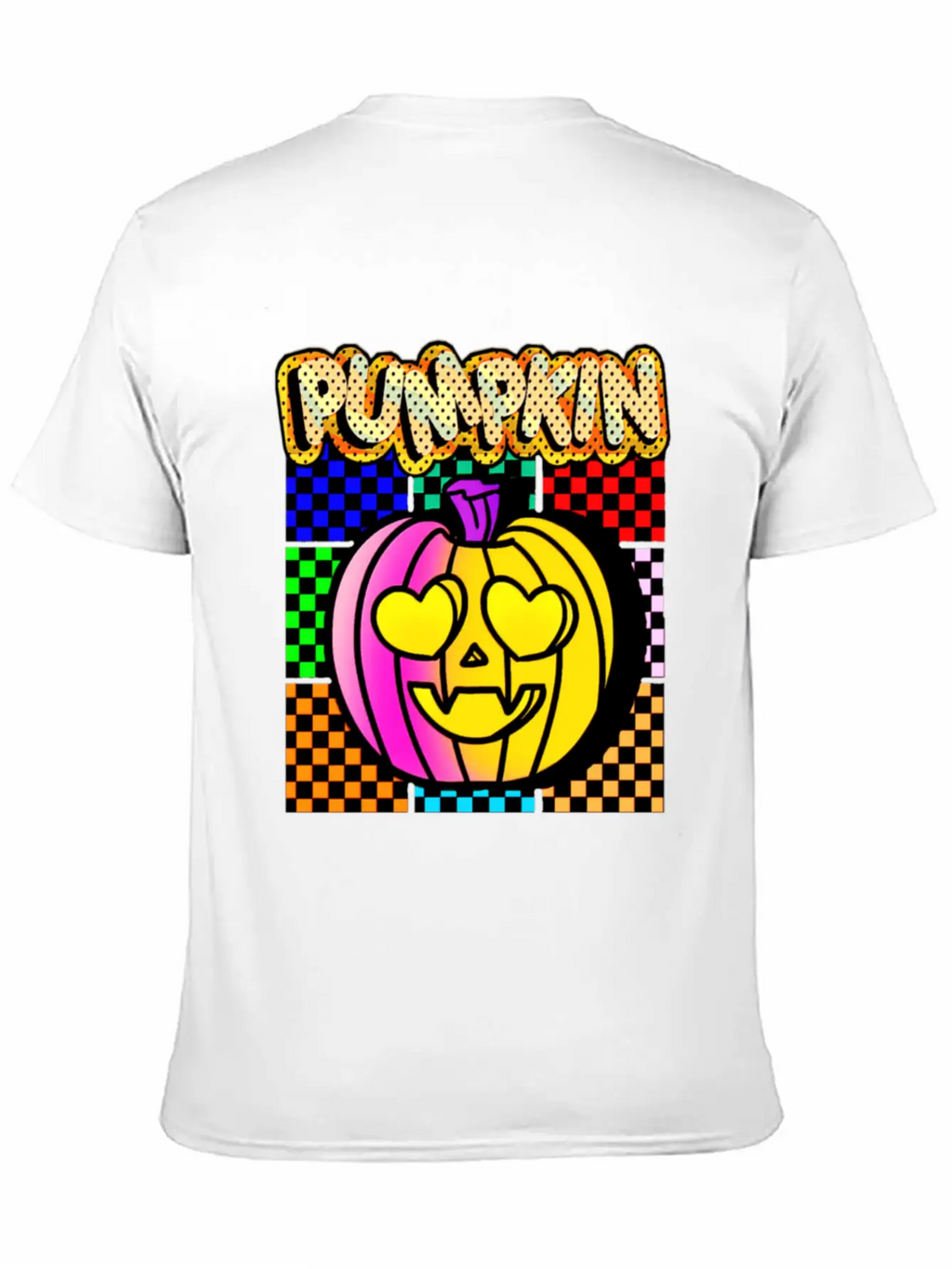 Vintage Pumpkin Retro Pop Art Halloween Pumpkin Stylish Everyday T-Shirt – Unisex Basic Cotton Tee