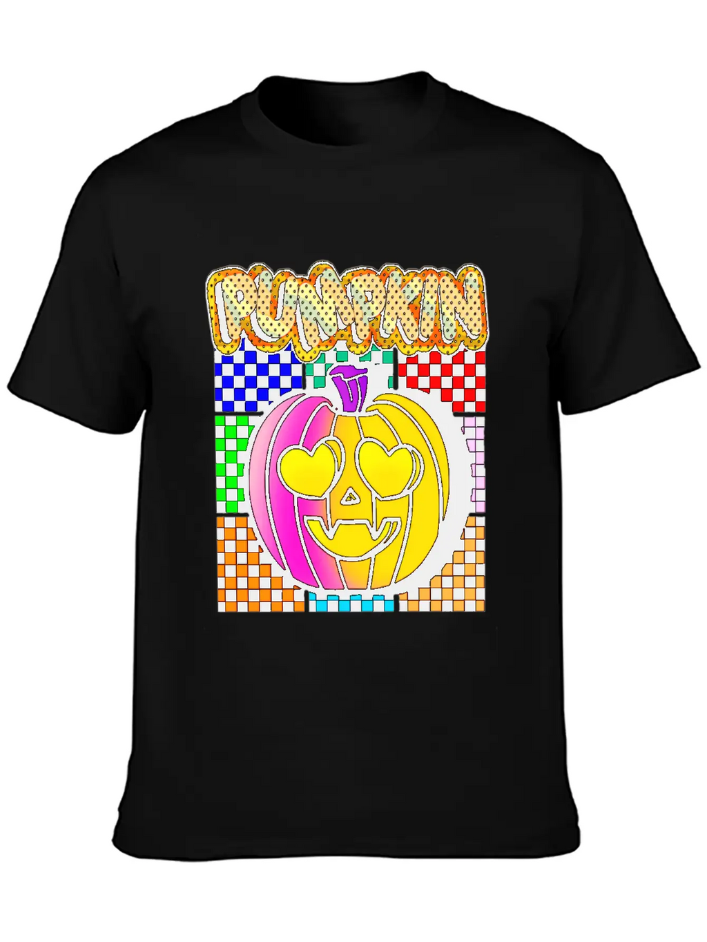 Vintage Pumpkin Retro Pop Art Halloween Pumpkin Stylish Everyday T-Shirt – Unisex Basic Cotton Tee