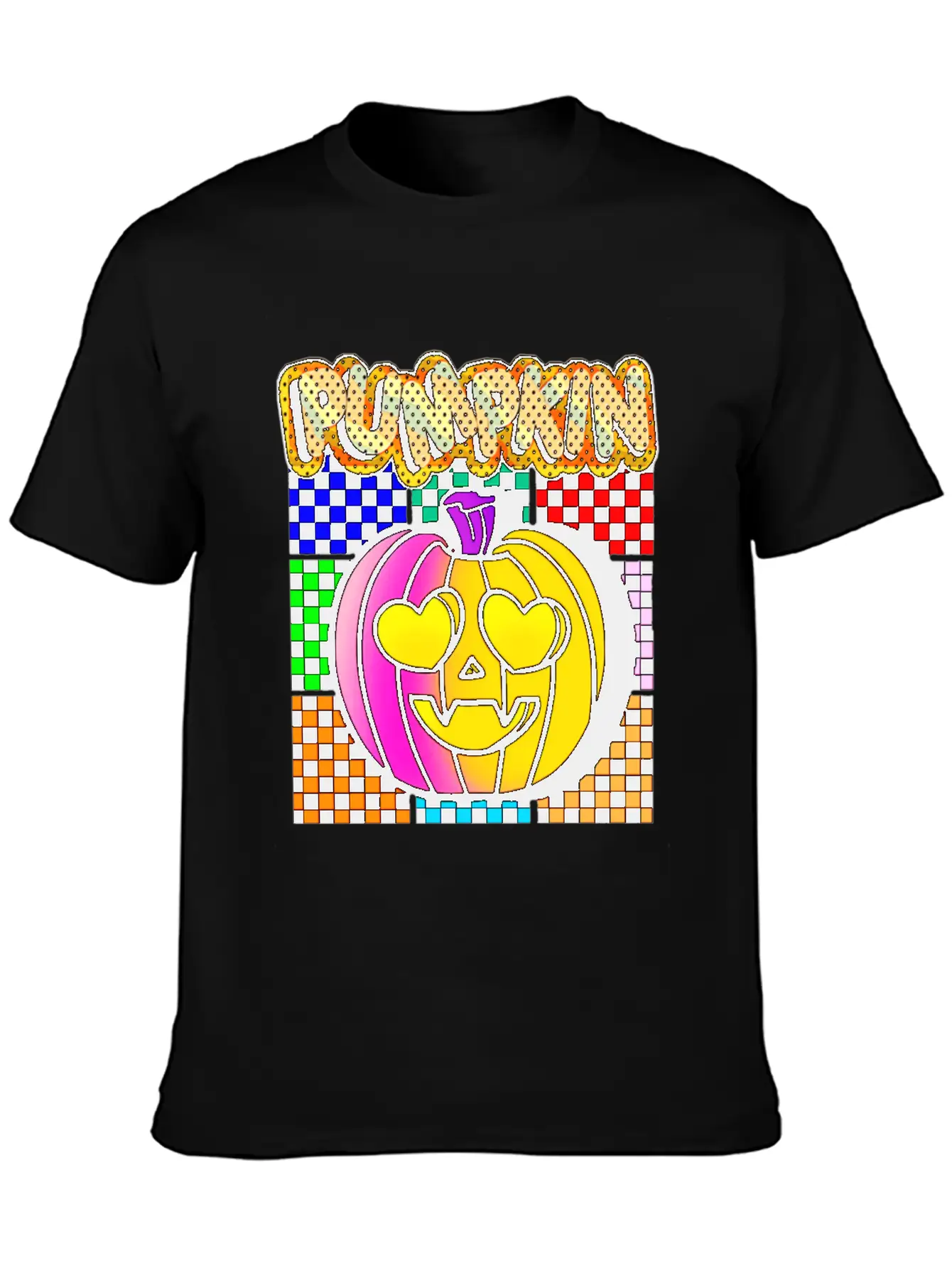 Vintage Pumpkin Retro Pop Art Halloween Pumpkin Stylish Everyday T-Shirt – Unisex Basic Cotton Tee