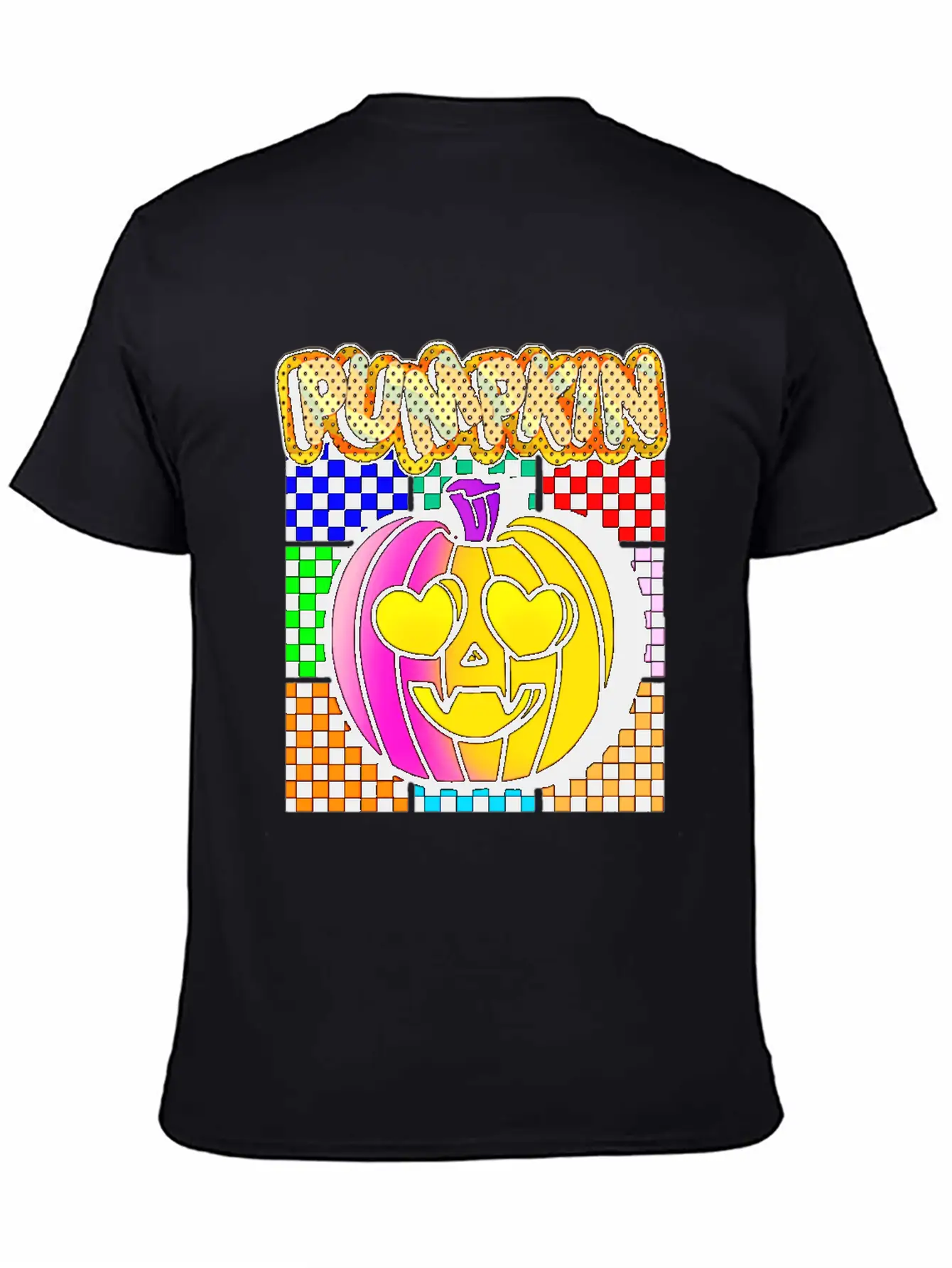Vintage Pumpkin Retro Pop Art Halloween Pumpkin Stylish Everyday T-Shirt – Unisex Basic Cotton Tee