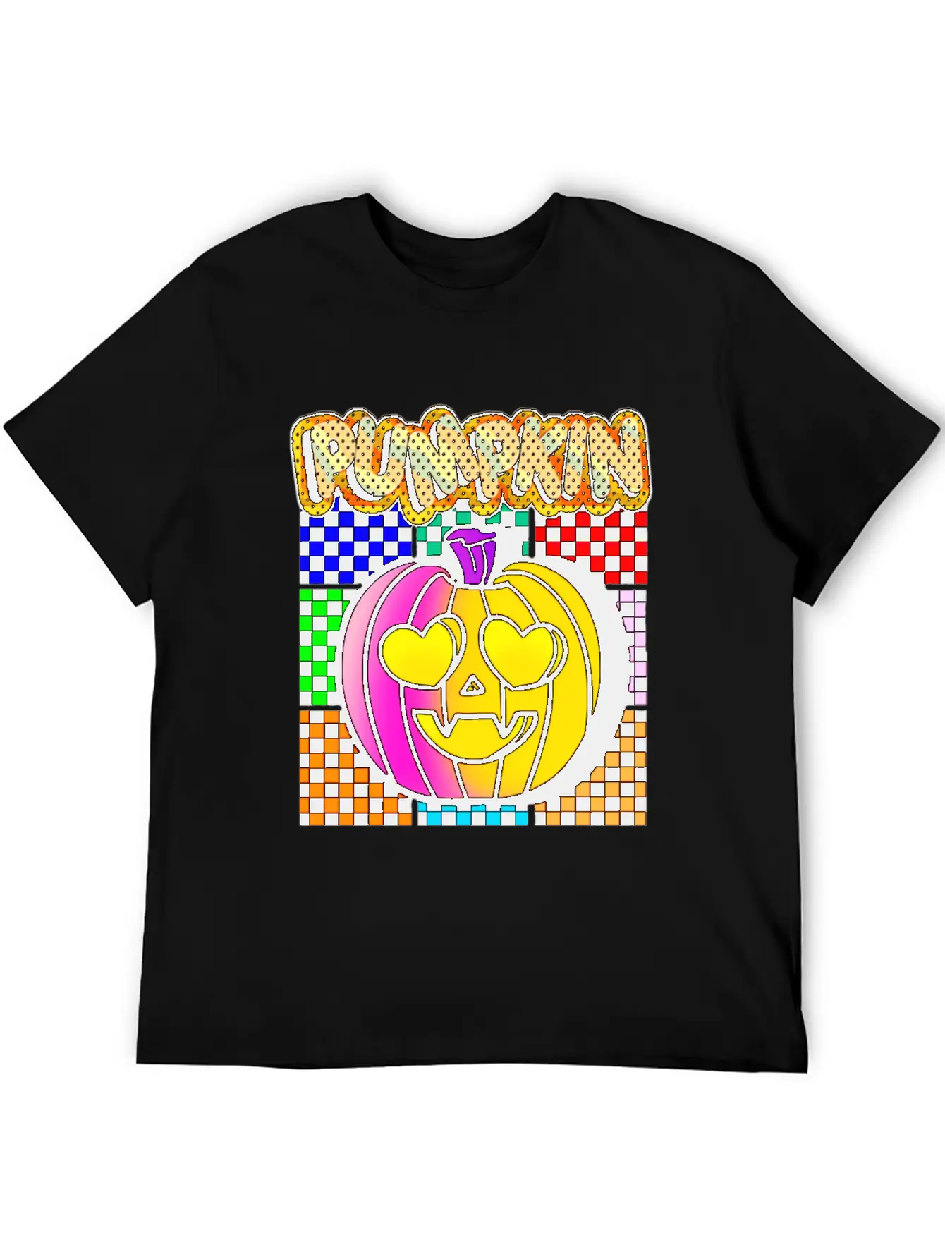 Vintage Pumpkin Retro Pop Art Halloween Pumpkin Stylish Everyday T-Shirt – Unisex Basic Cotton Tee