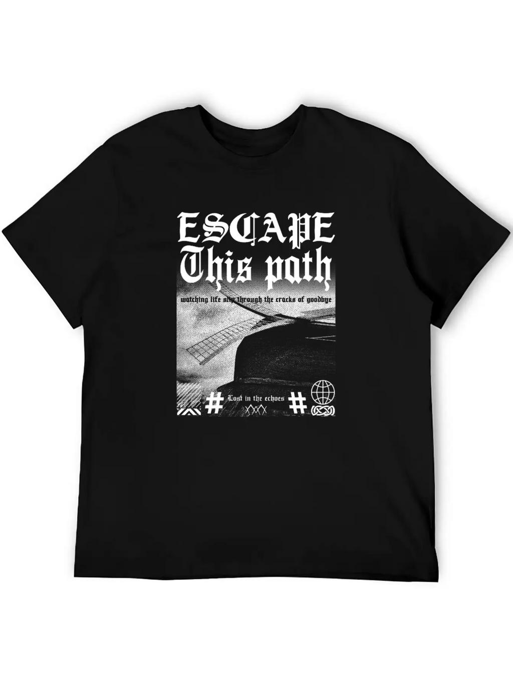 Vintage Rock Windmill Shirt | Y2K Aesthetic Retro Breathable Graphic T-Shirt – Perfect For Casual Days