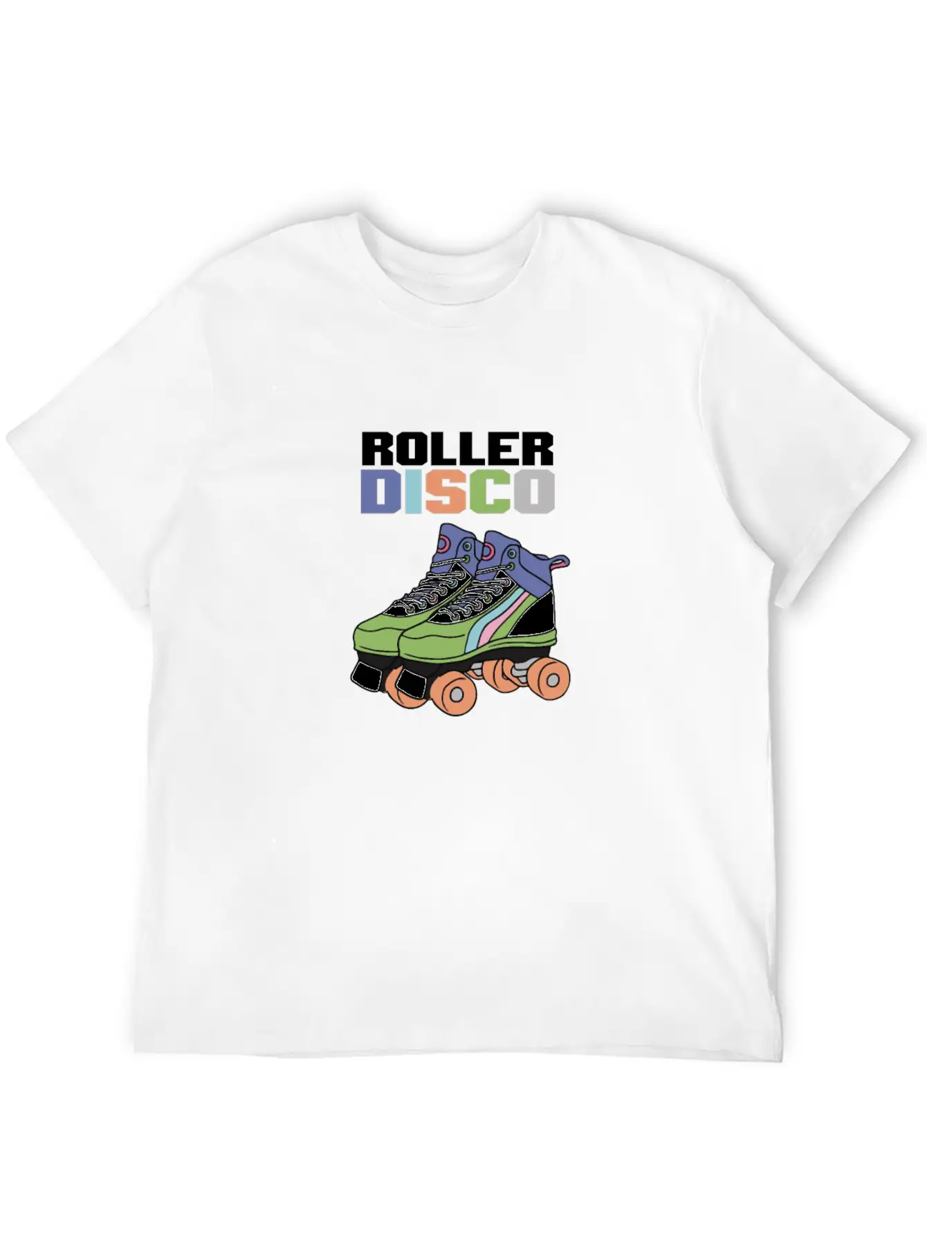Vintage Roller Disco Breathable Graphic T-Shirt – Perfect For Casual Days