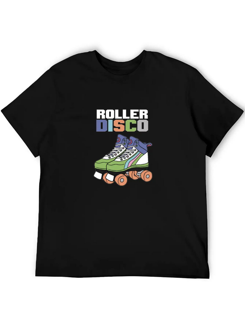 Vintage Roller Disco Breathable Graphic T-Shirt – Perfect For Casual Days