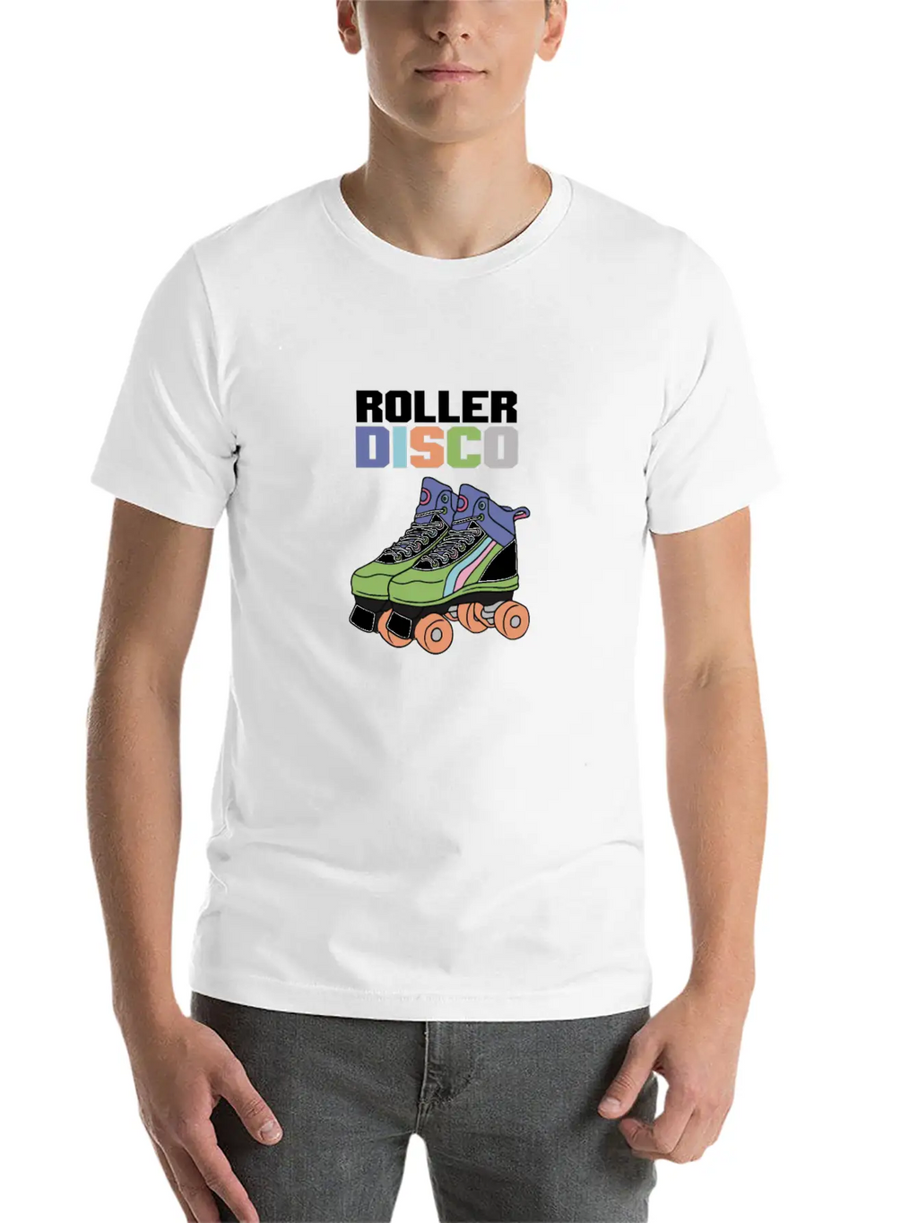 Vintage Roller Disco Breathable Graphic T-Shirt – Perfect For Casual Days