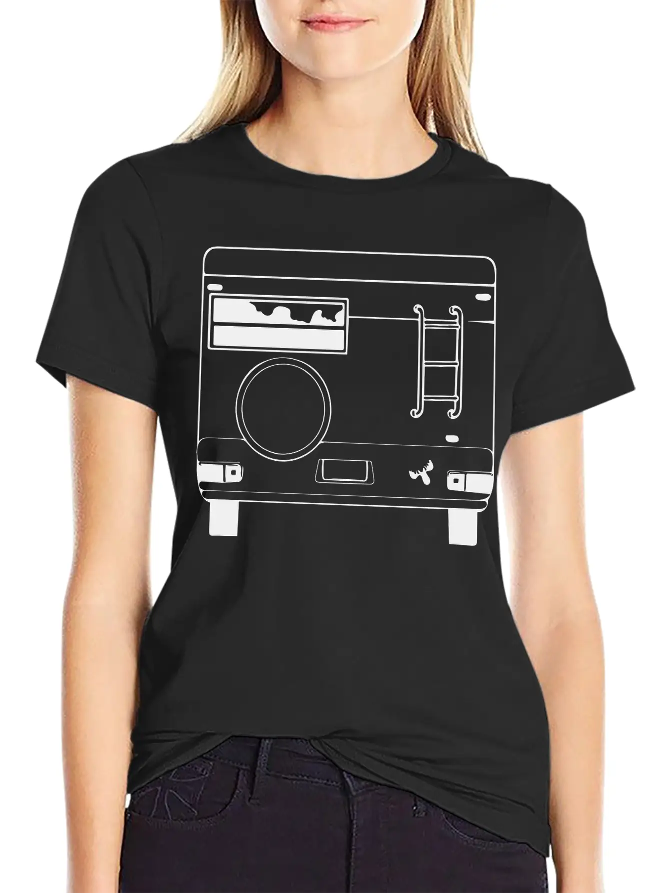Vintage RV Departing On An Adventure. Classic Cotton Tee – Unisex Comfort For Any Season