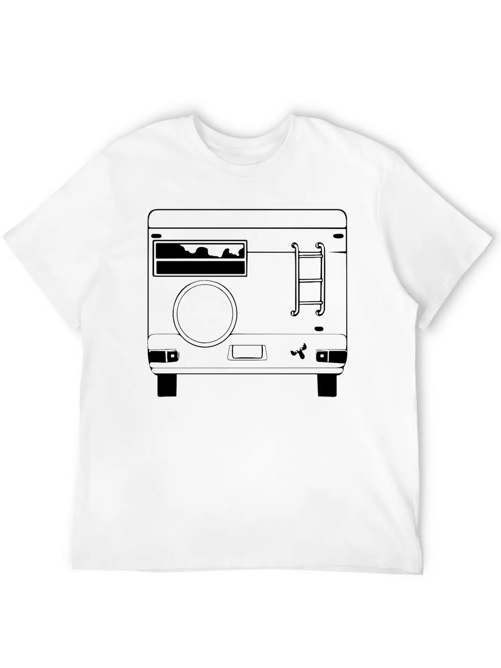 Vintage RV Departing On An Adventure. Classic Cotton Tee – Unisex Comfort For Any Season