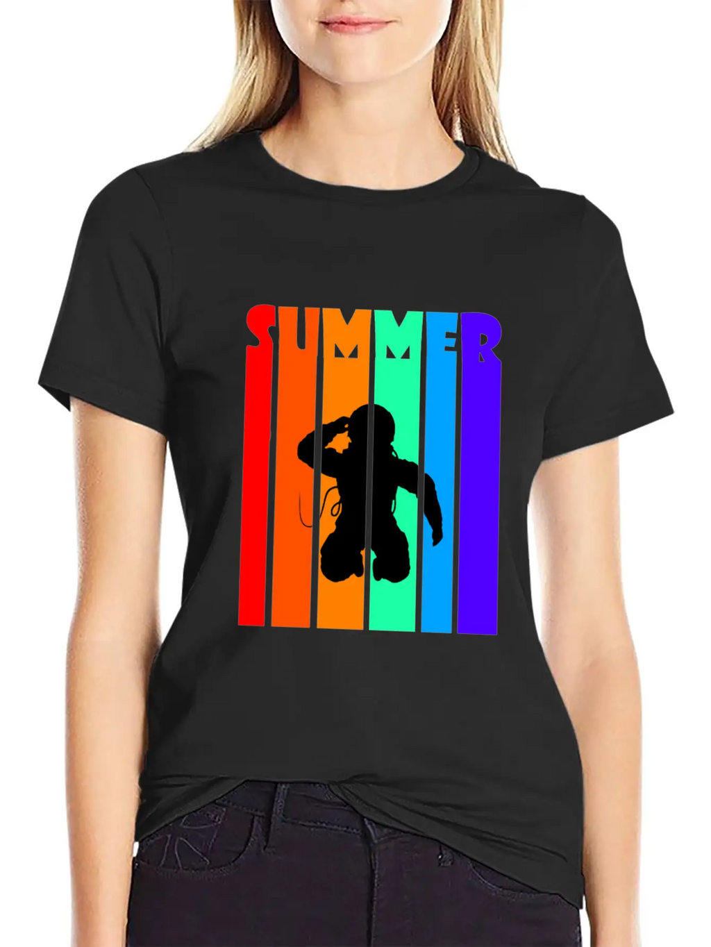 Vintage Summer Astraunot Unisex Casual T-Shirt – Clean Design For Daily Comfort