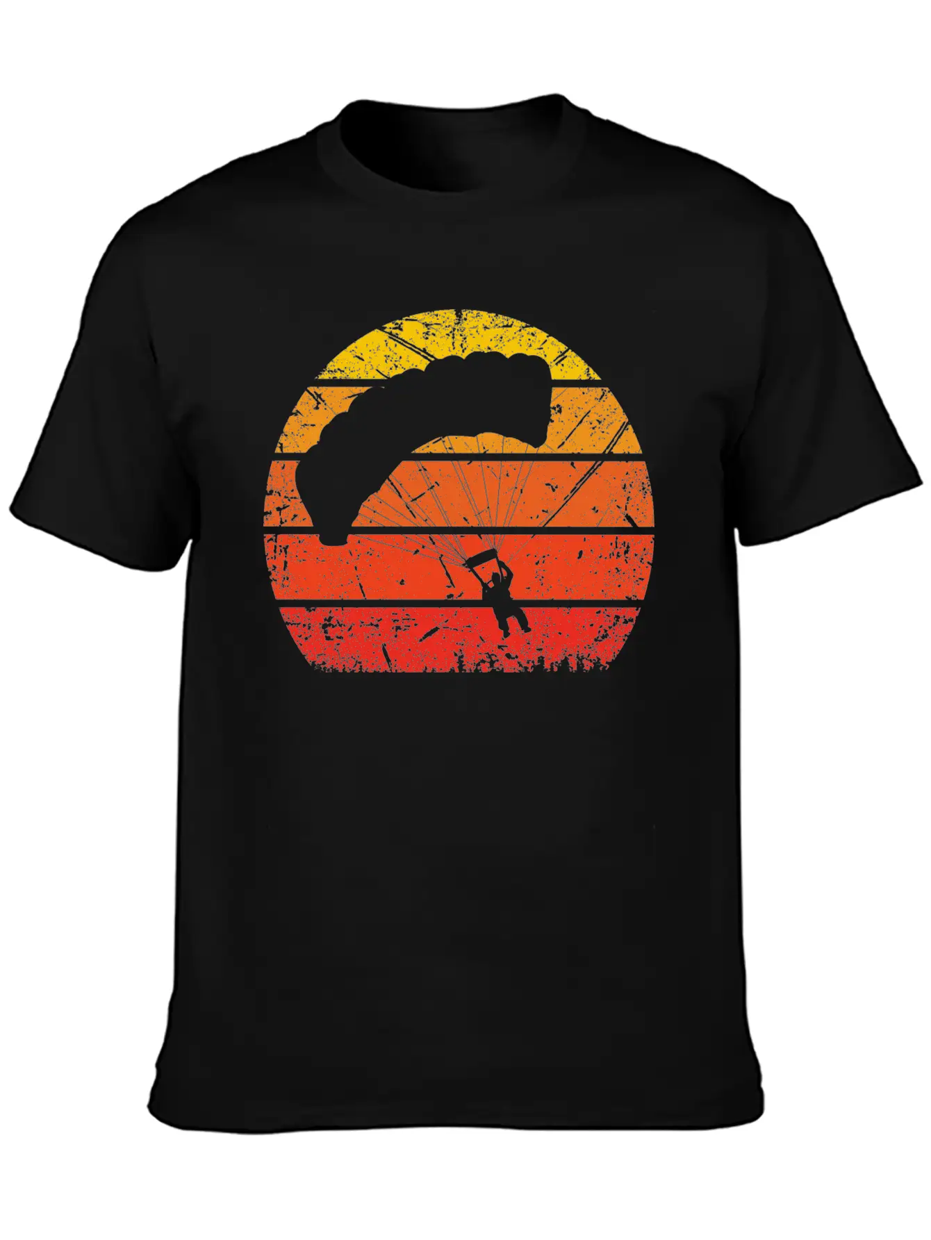 Vintage Sun And Paragliding - (B) Unisex Casual T-Shirt – Clean Design For Daily Comfort