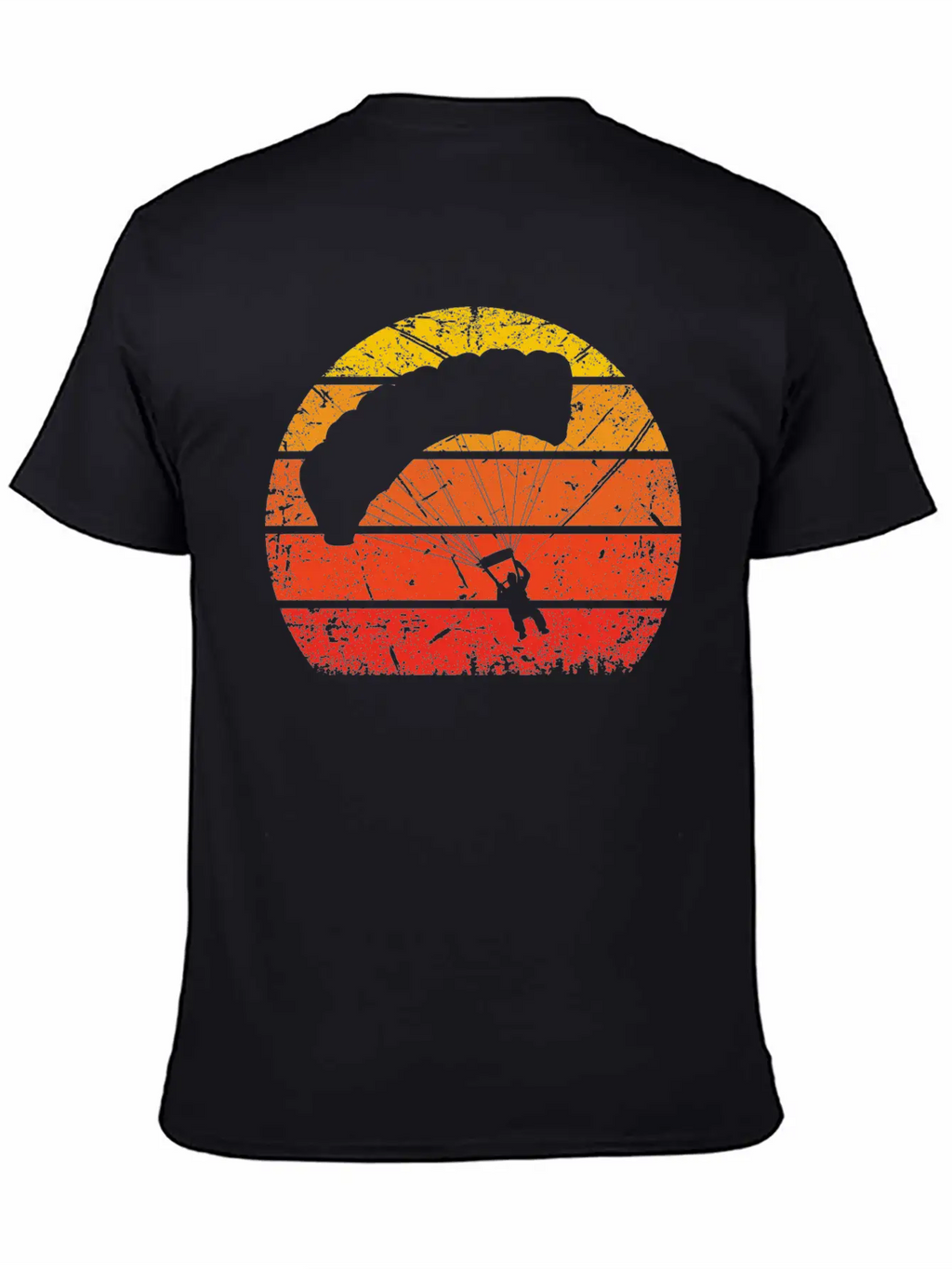 Vintage Sun And Paragliding - (B) Unisex Casual T-Shirt – Clean Design For Daily Comfort