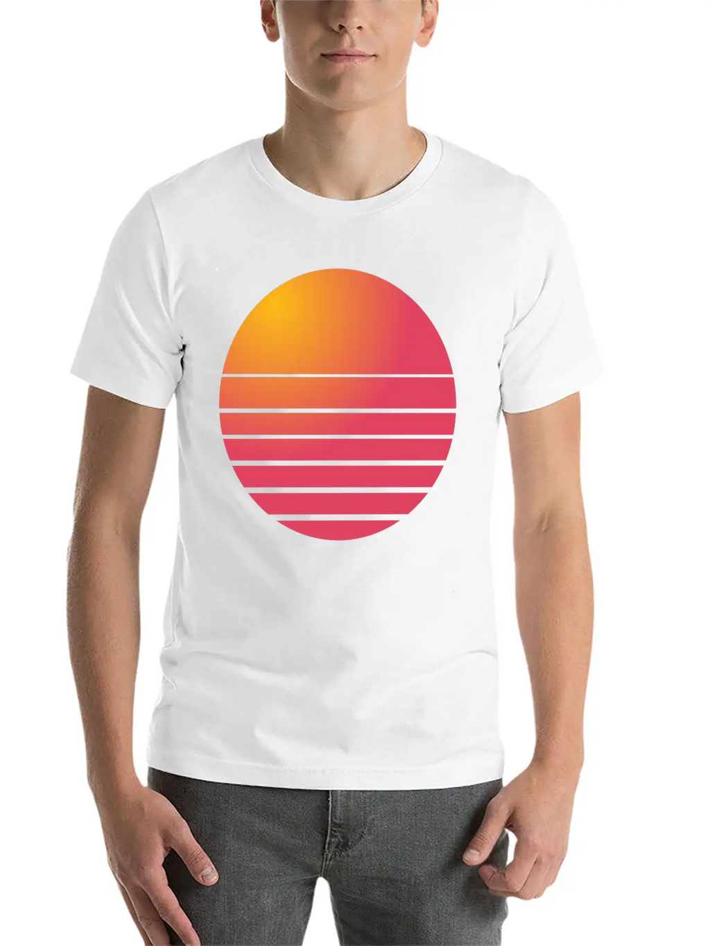 Vintage Sunset Sunrise Summer Funny Gifts Basic Graphic T-Shirt – Daily Comfort In Soft Cotton