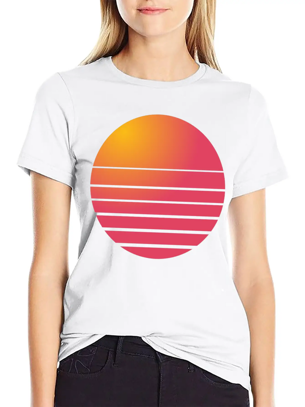 Vintage Sunset Sunrise Summer Funny Gifts Basic Graphic T-Shirt – Daily Comfort In Soft Cotton