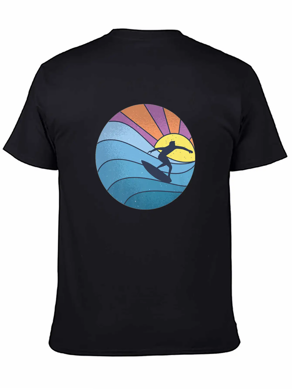 Vintage Surfing Beach Summer Retro Surf Surfer Basic Graphic T-Shirt – Daily Comfort In Soft Cotton