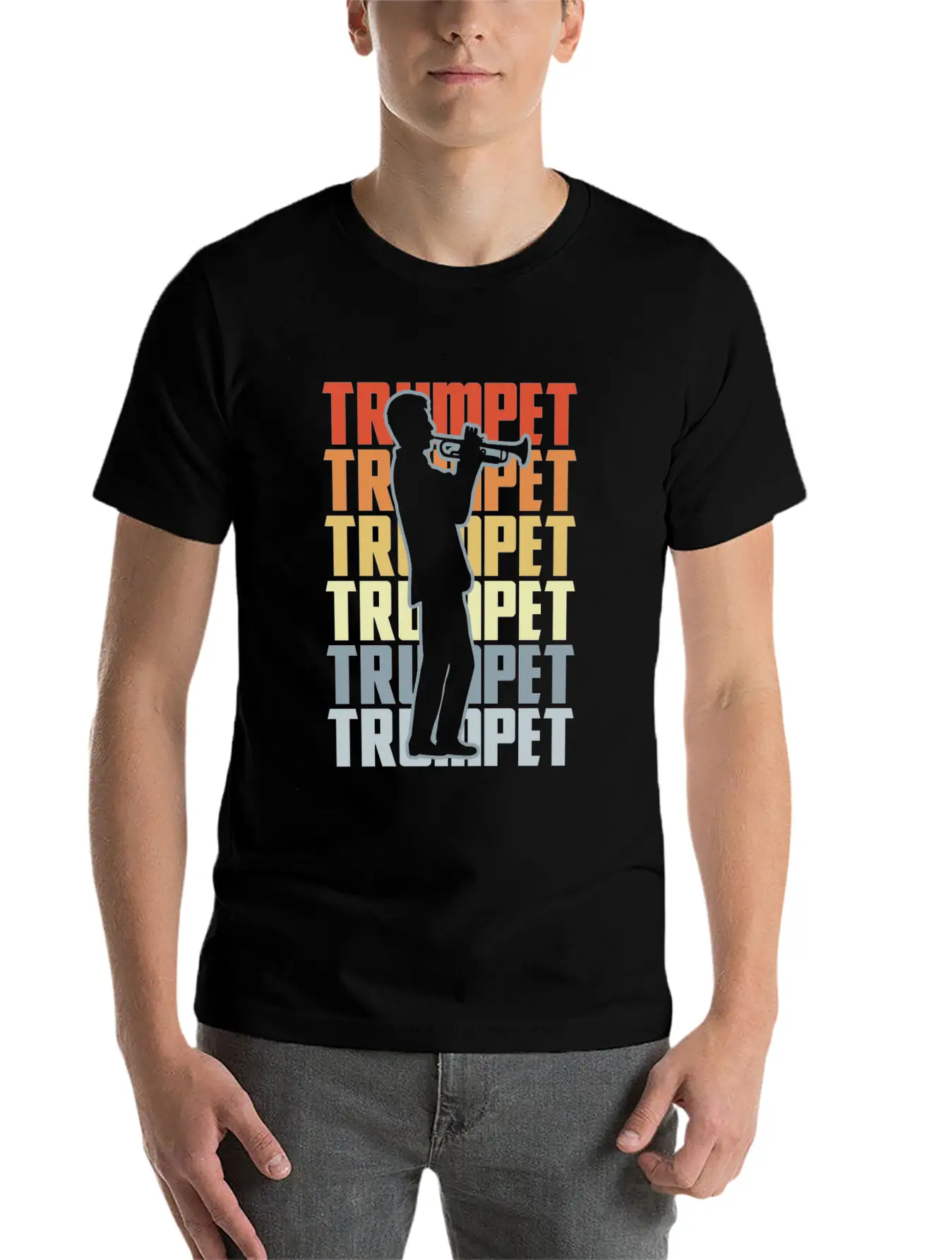 Vintage Trumpet Classic Cotton Tee – Unisex Comfort For Any Season