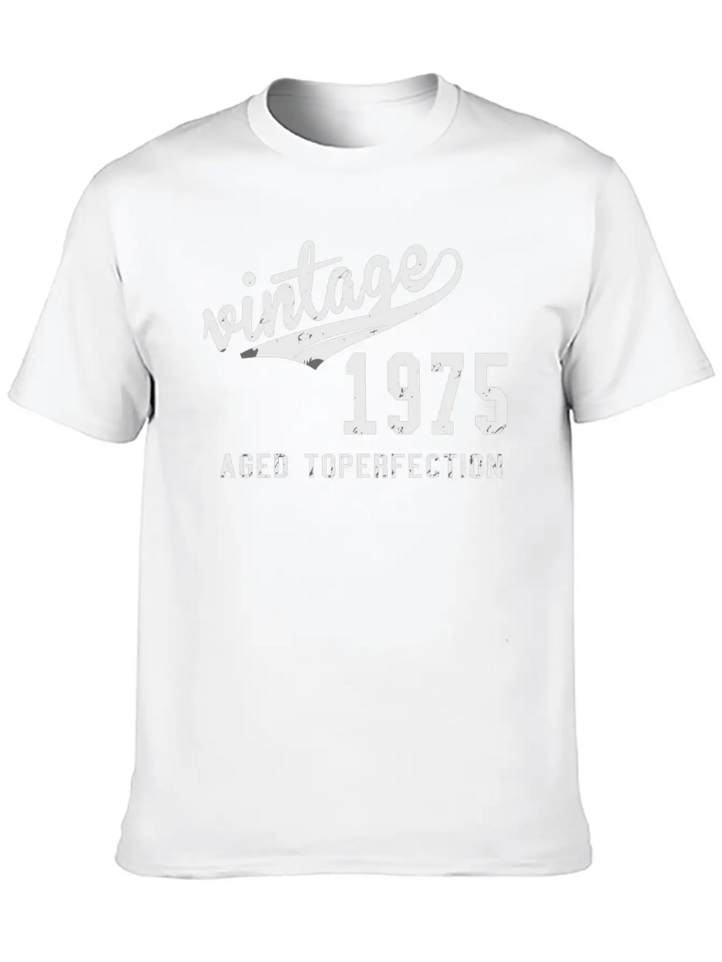 Vintage - Vintage 1975 Aged Toperfection Basic Graphic T-Shirt – Daily Comfort In Soft Cotton