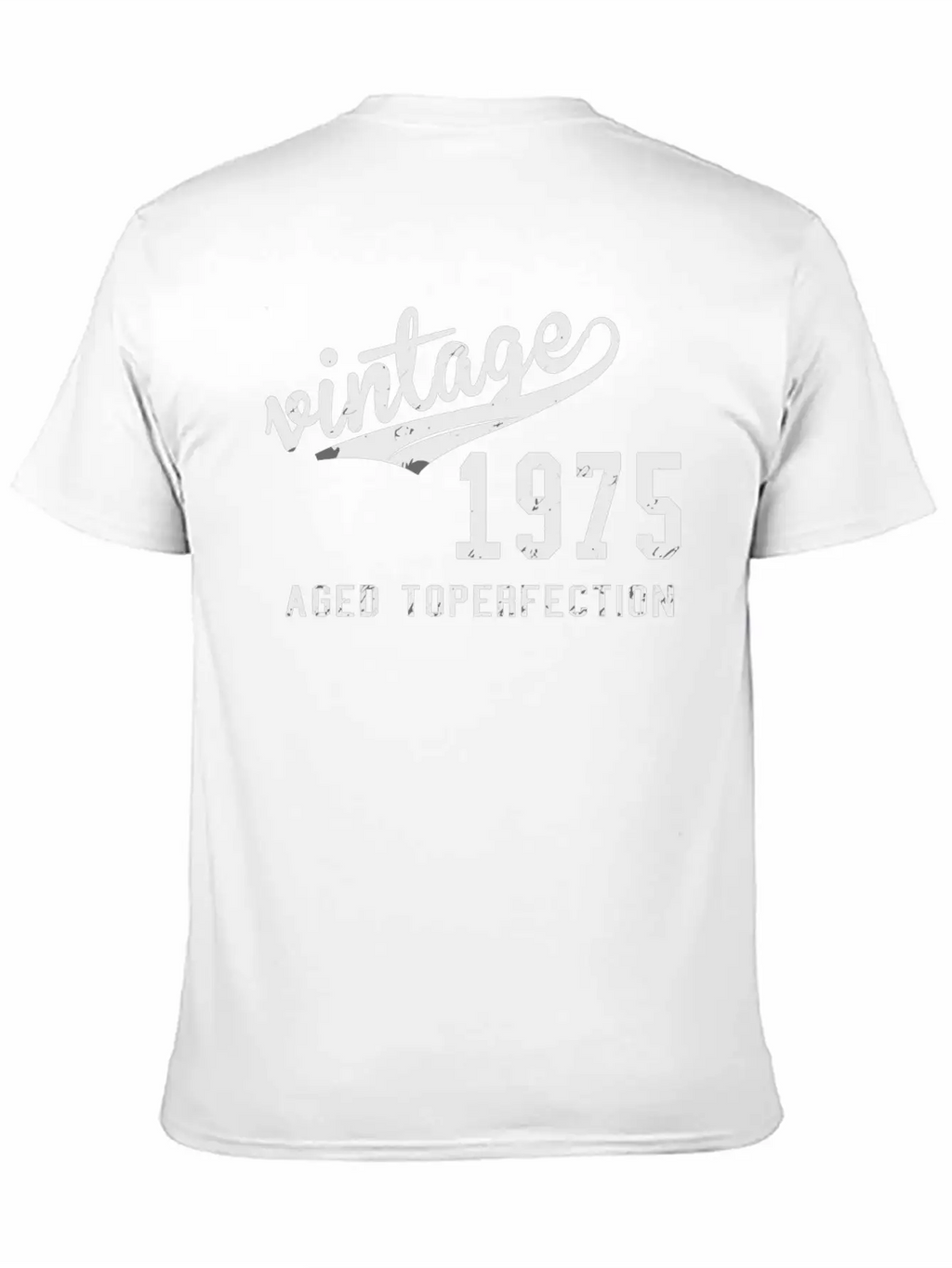 Vintage - Vintage 1975 Aged Toperfection Basic Graphic T-Shirt – Daily Comfort In Soft Cotton