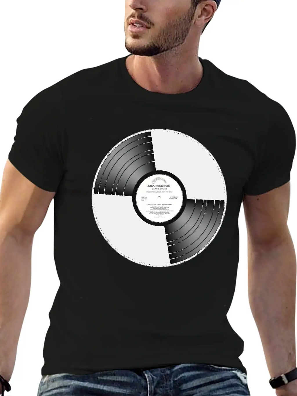 Vintage Vinyl Unisex Casual T-Shirt – Clean Design For Daily Comfort