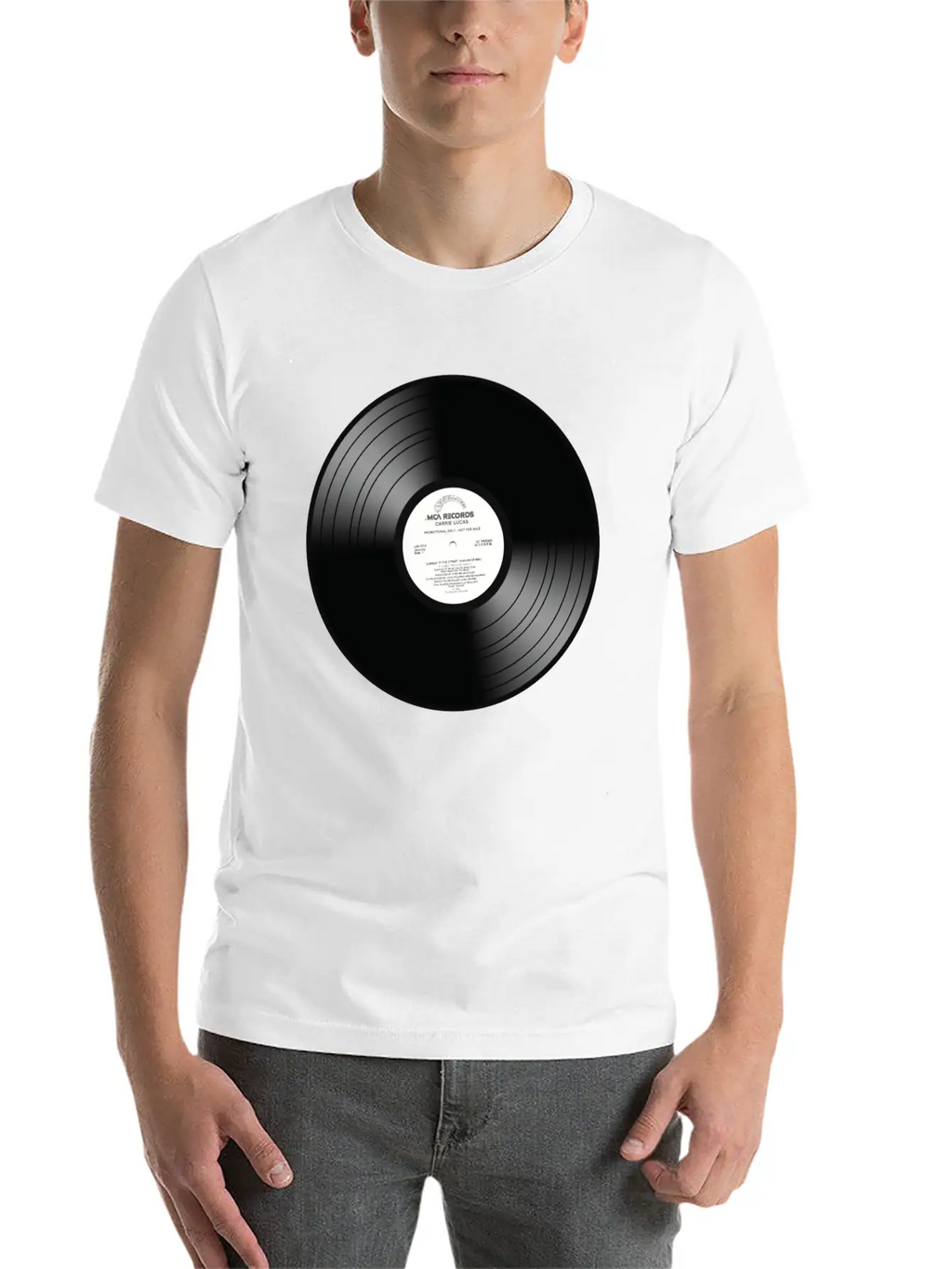 Vintage Vinyl Unisex Casual T-Shirt – Clean Design For Daily Comfort