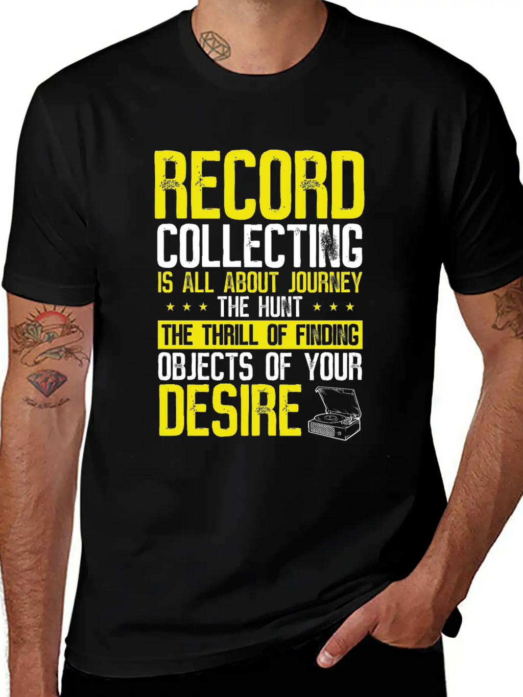 Vinyl Collecting Music Record Vinyl Collector Breathable Graphic T-Shirt – Perfect For Casual Days