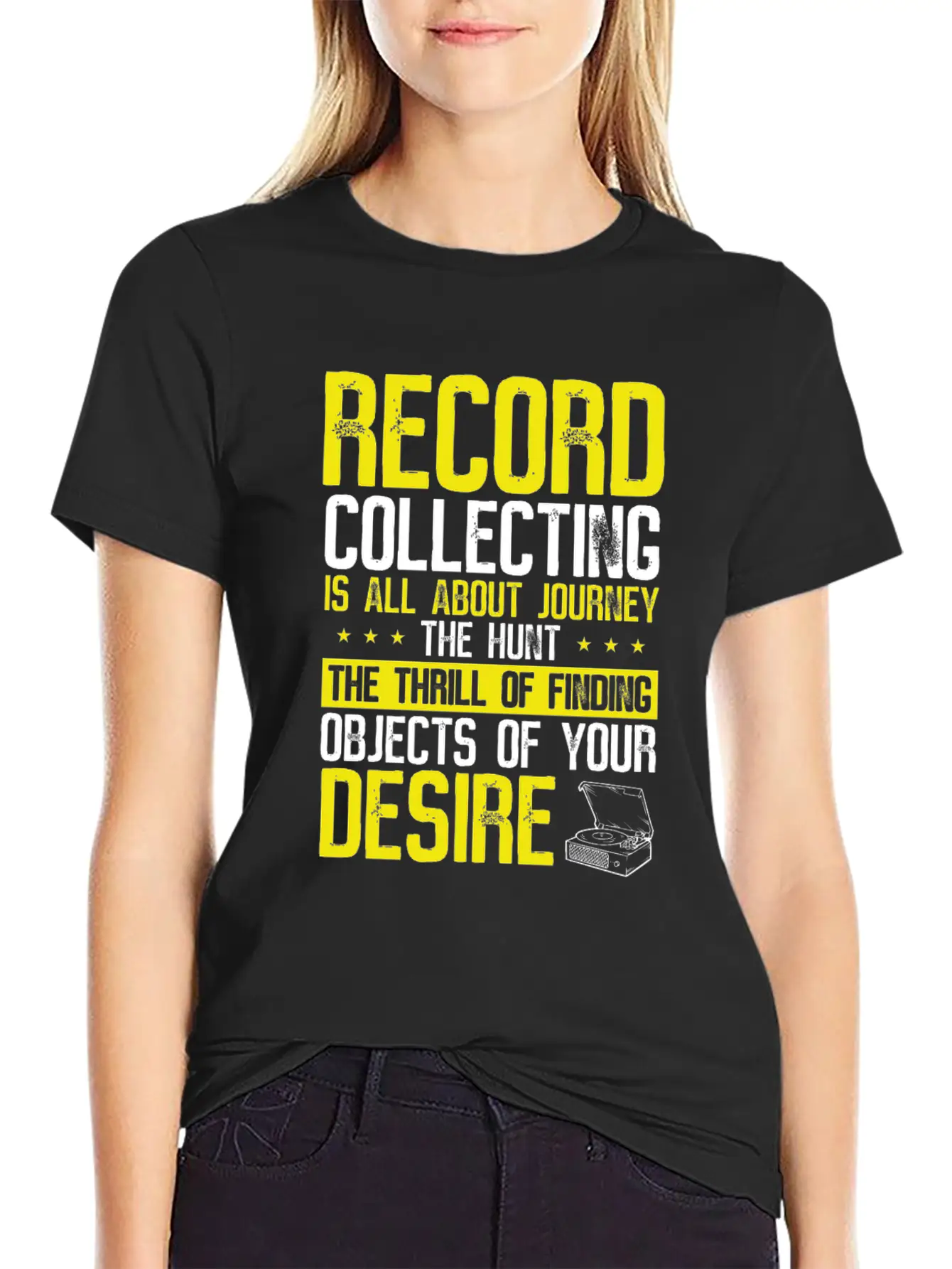 Vinyl Collecting Music Record Vinyl Collector Breathable Graphic T-Shirt – Perfect For Casual Days