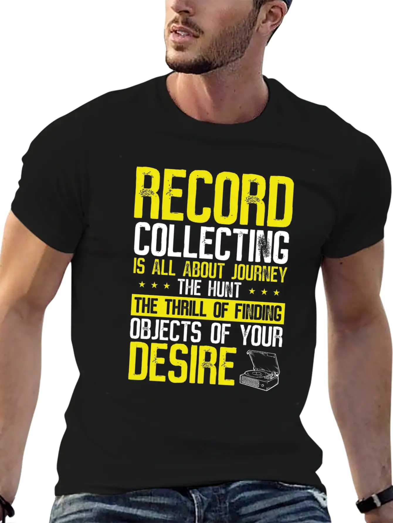 Vinyl Collecting Music Record Vinyl Collector Breathable Graphic T-Shirt – Perfect For Casual Days