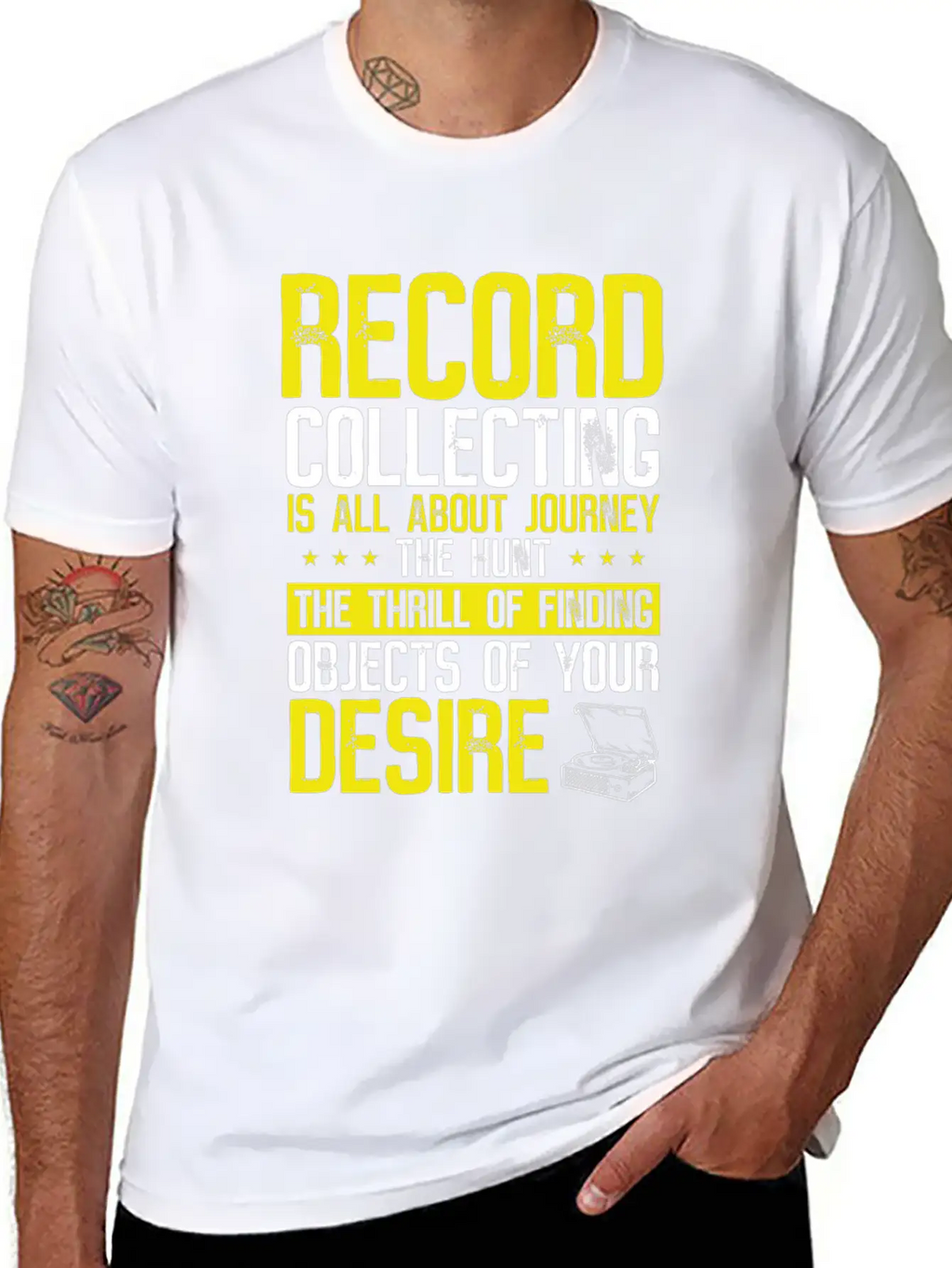 Vinyl Collecting Music Record Vinyl Collector Breathable Graphic T-Shirt – Perfect For Casual Days