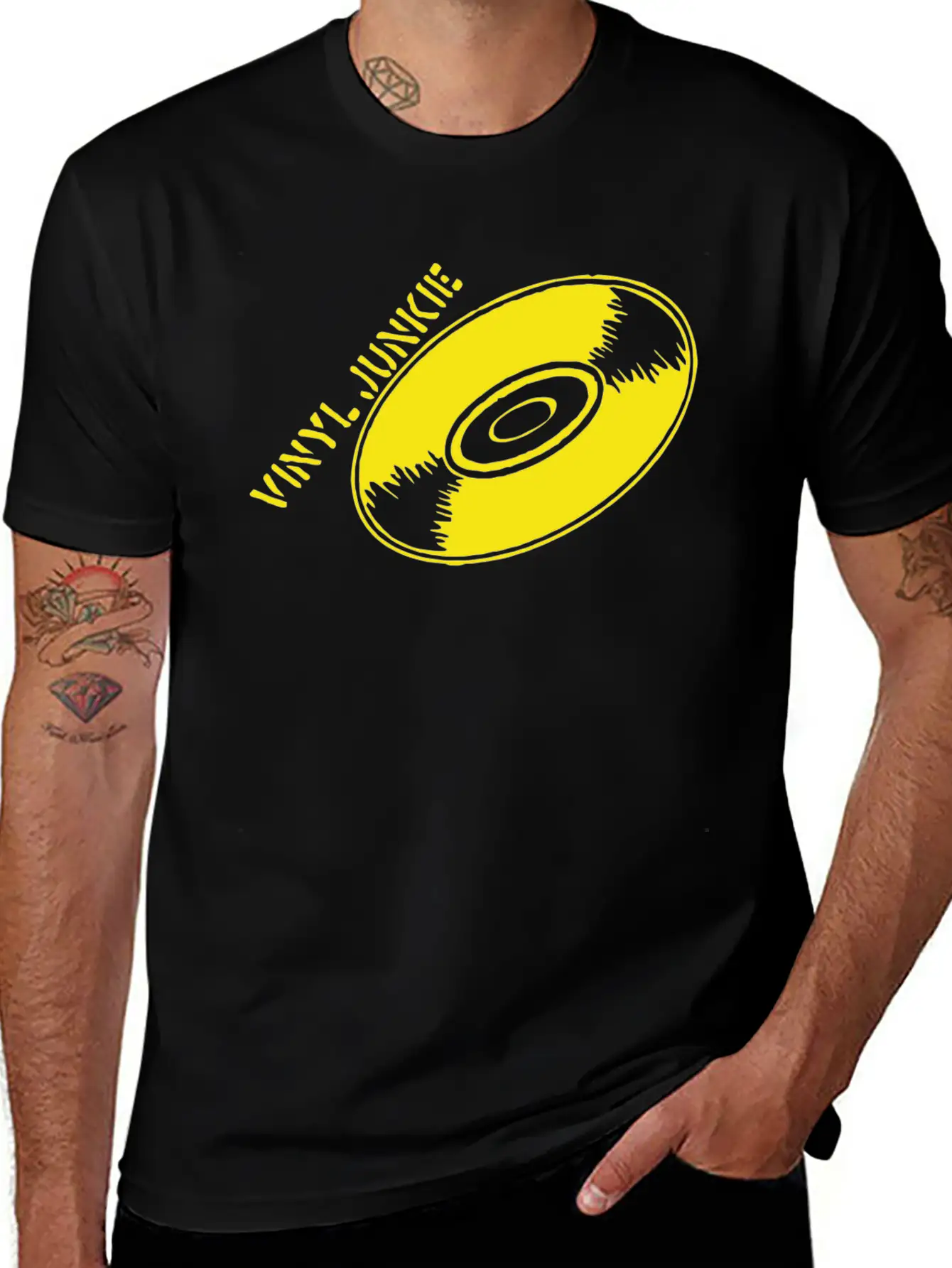 VINYL JUNKIE Classic Cotton Tee – Unisex Comfort For Any Season