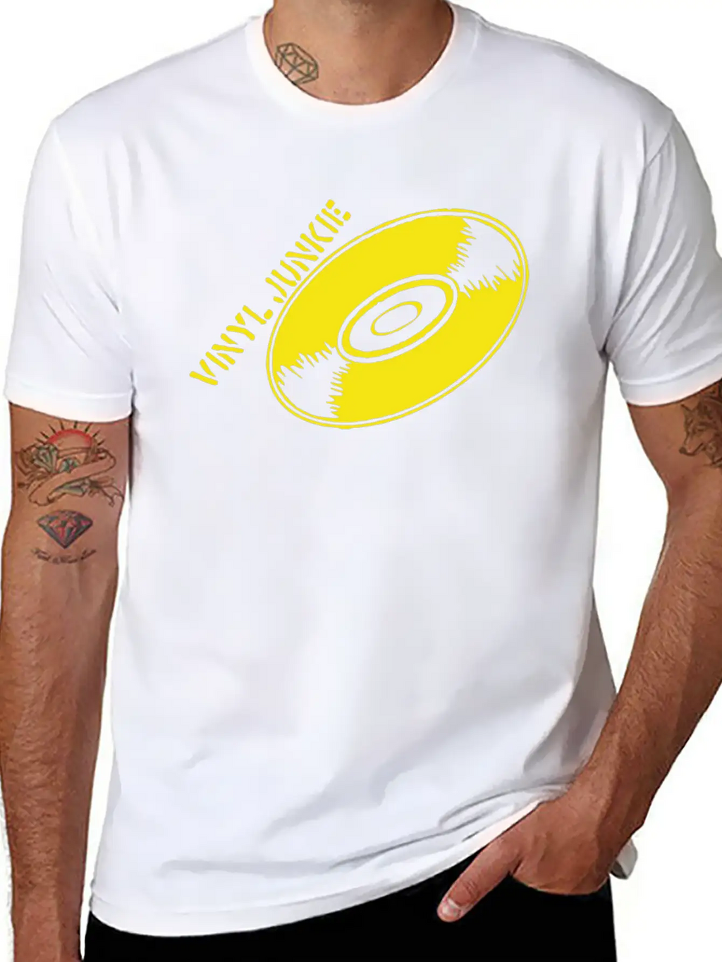 VINYL JUNKIE Classic Cotton Tee – Unisex Comfort For Any Season